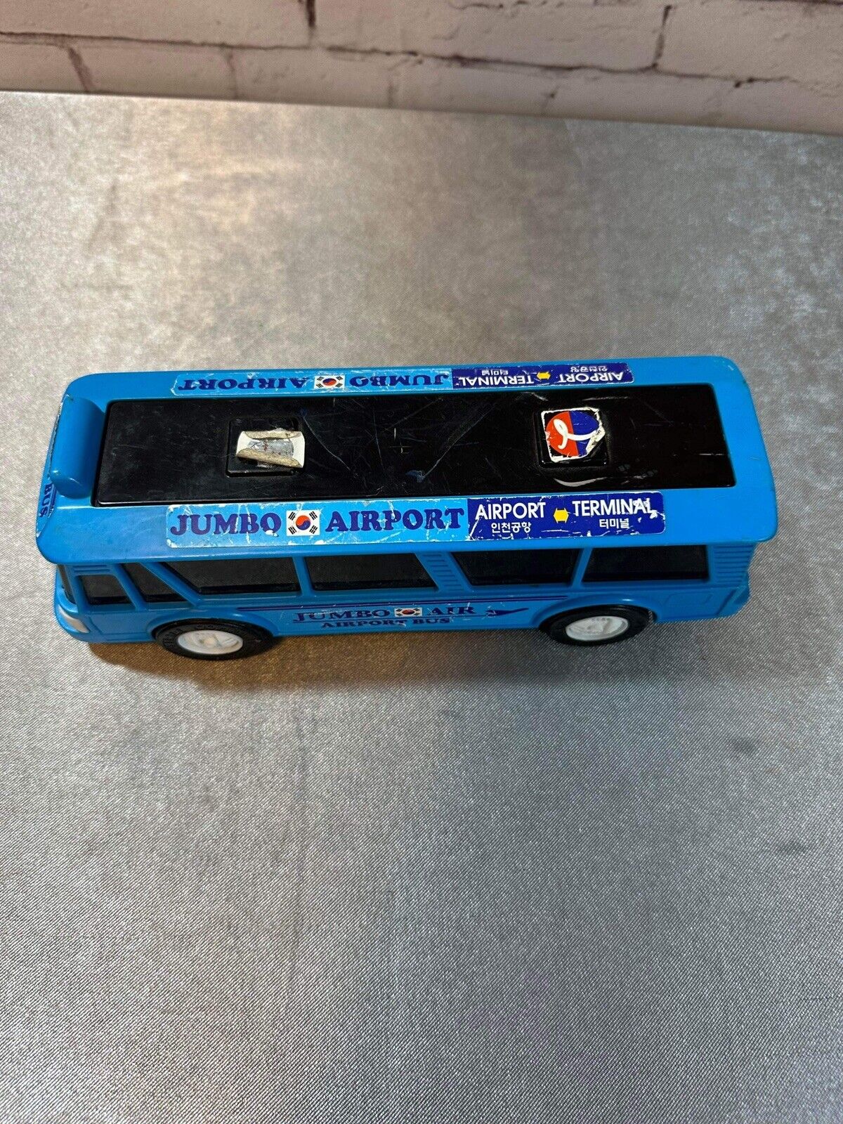 Vintage Korean Jumbo Air Airport Toy Bus VCTY