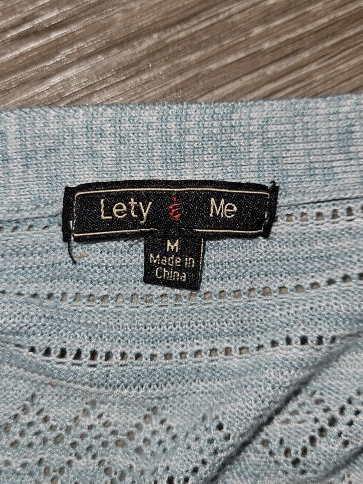 Lety And Me Cross Neck Long Sleep Grey Sweater Size M WCLTH