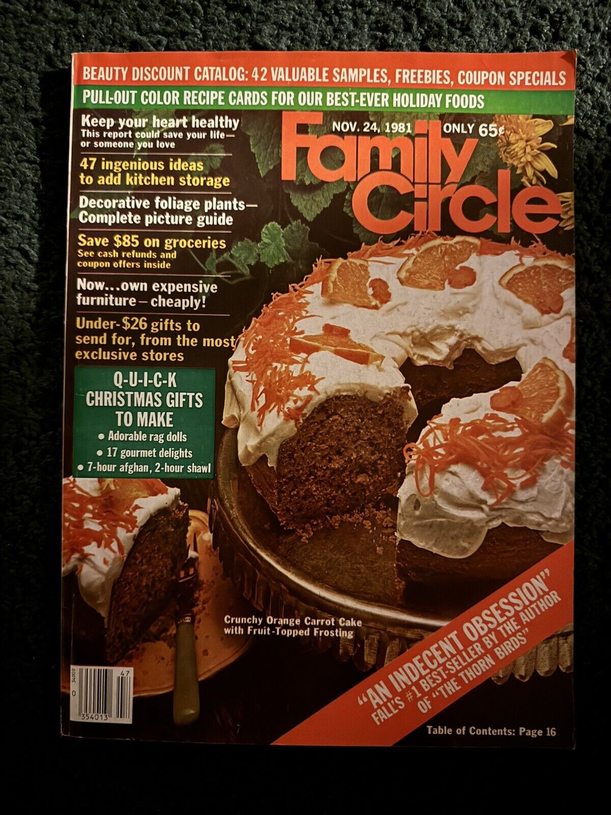 Family Circle magazine lot - Early 1980's lot of 5 - Vintage Back Issue