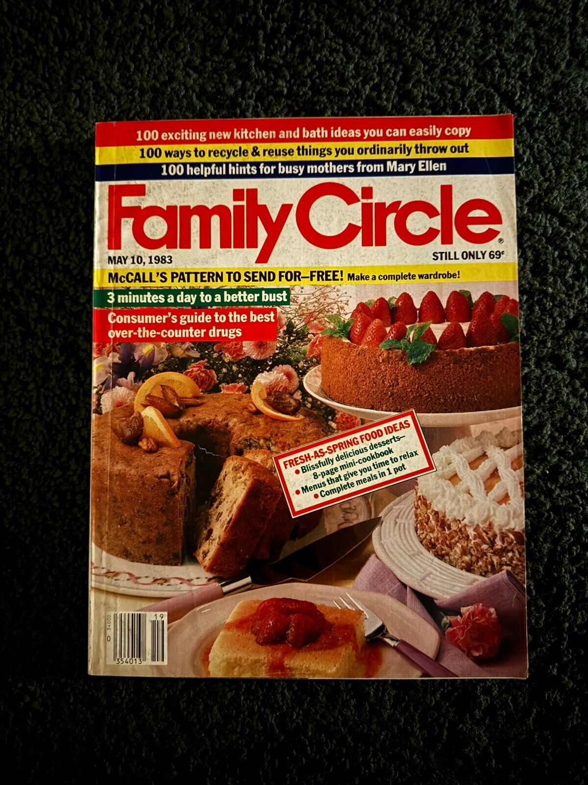 Family Circle magazine lot - Early 1980's lot of 6 - Vintage Back Issue