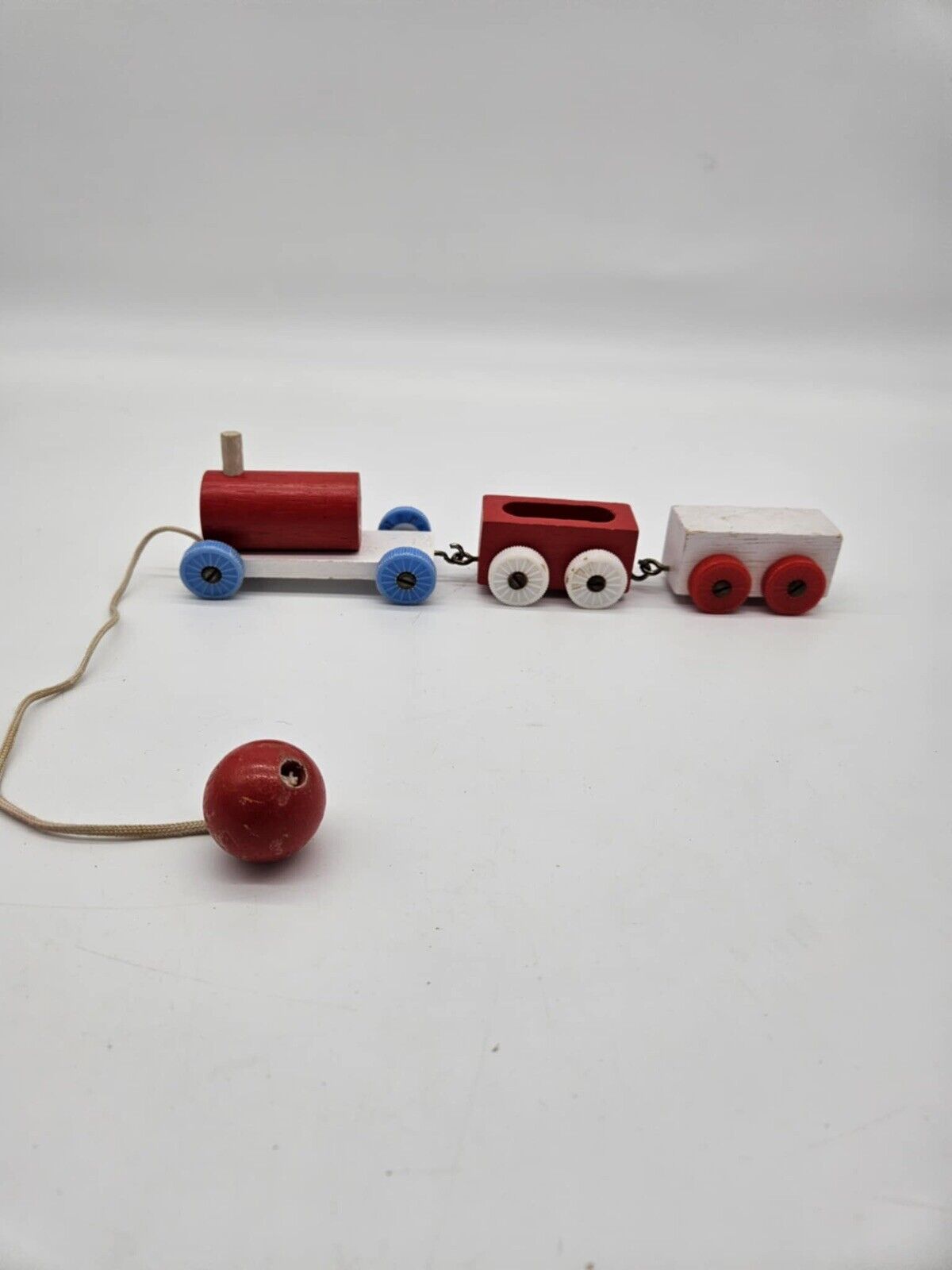 Vintage Wooden Pull Train