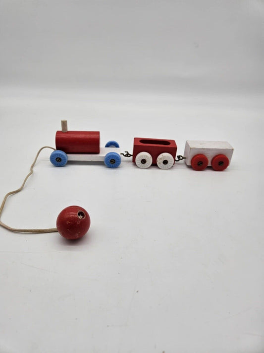 Vintage Wooden Pull Train