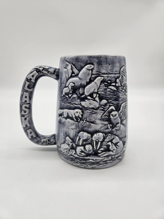 Alaska State Diverse Heritage Rabbit Creek Studios Ceramic Beer Mug