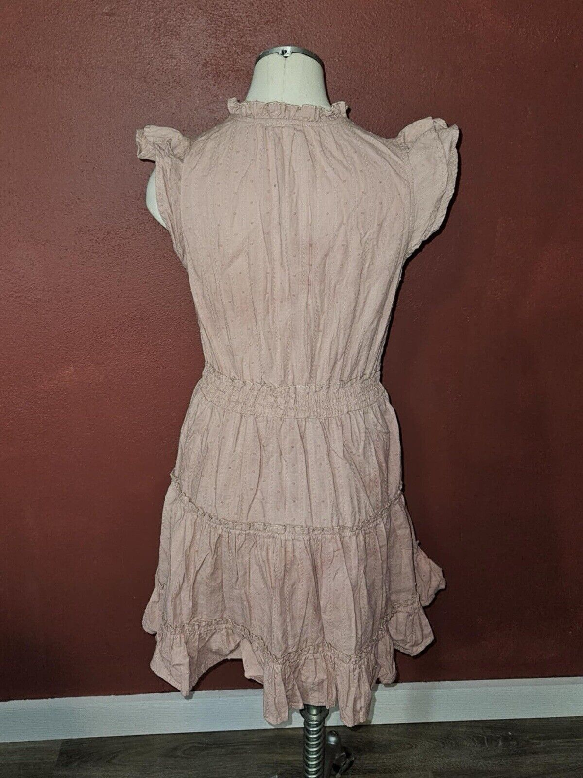 blu pepper Boutique Flutter Sleeve Mauve Dress Women’s Medium