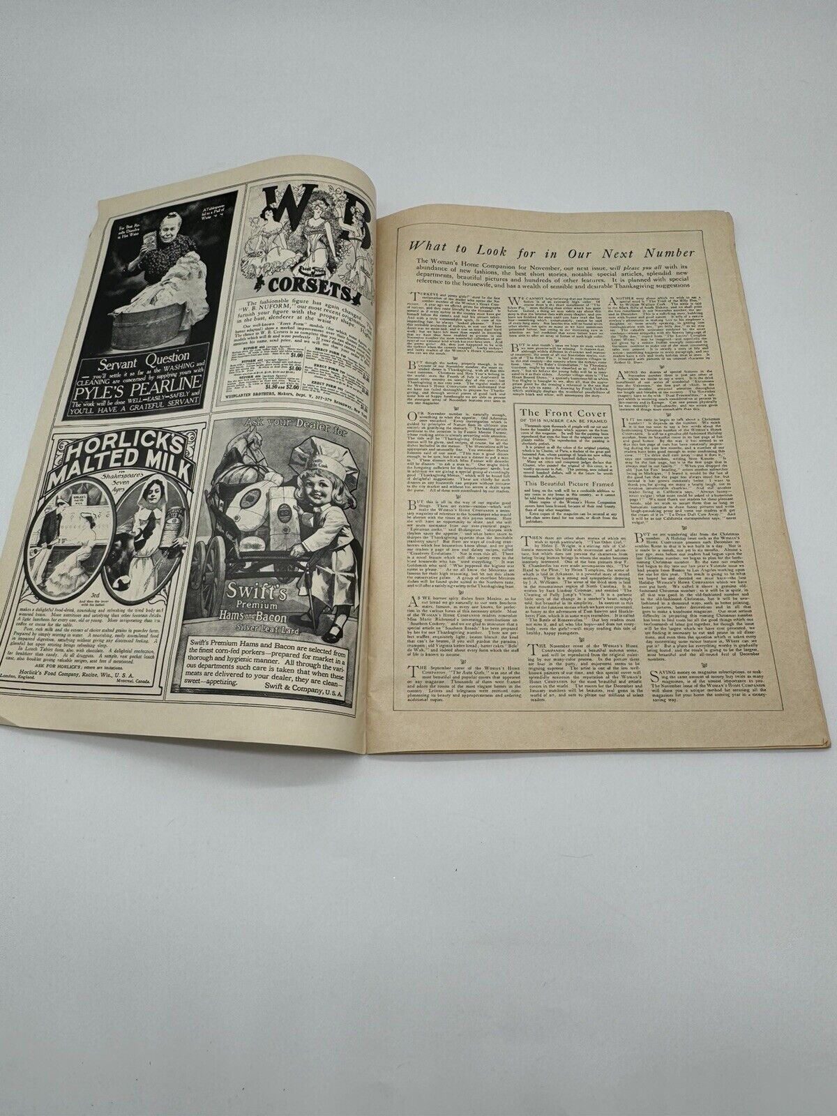 Vintage Authentic Reprint 1905 OCTOBER WOMAN'S HOME COMPANION MAGAZINE