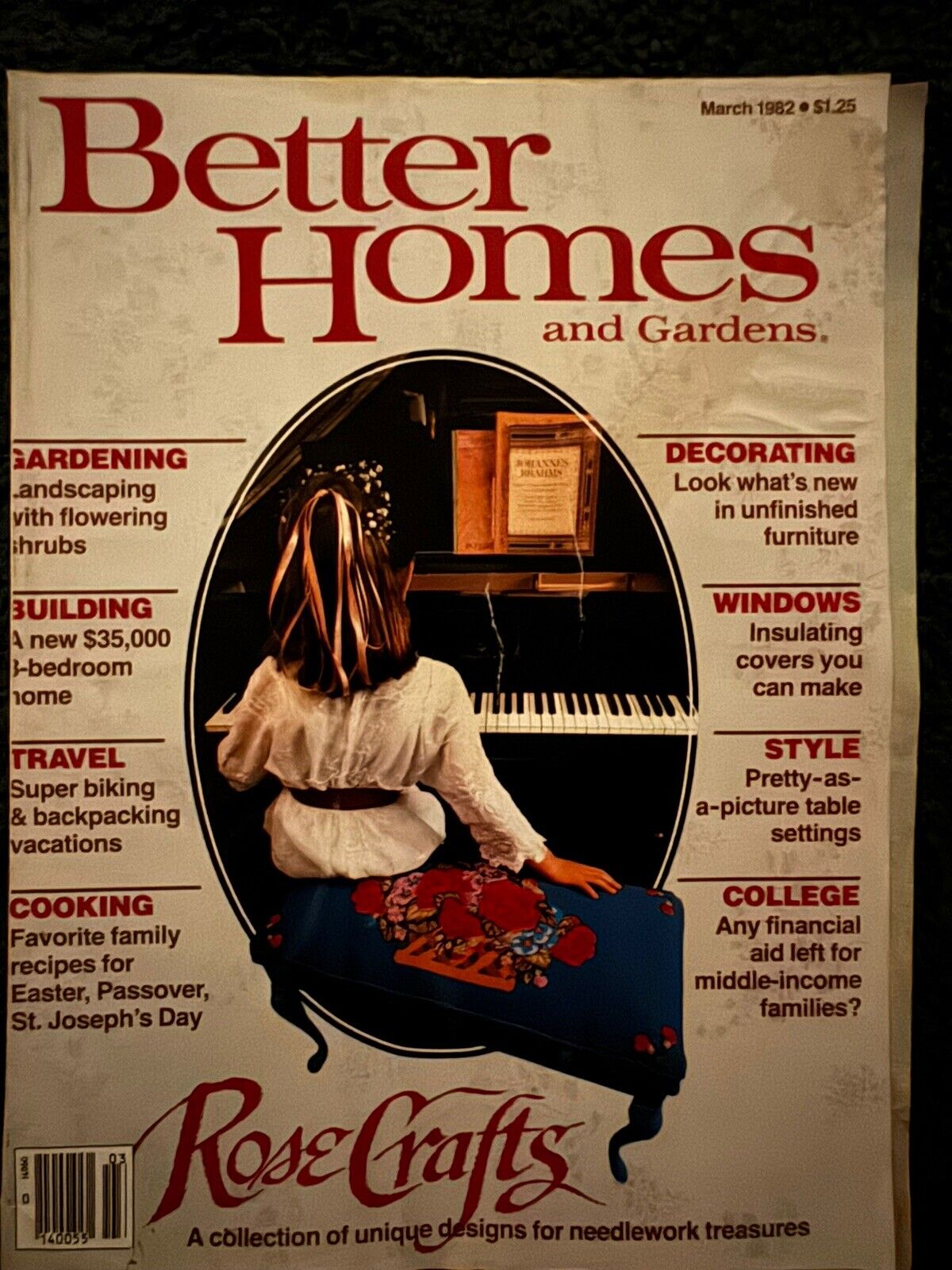 Vintage 1980's Better Homes and Gardens Magazines Lot of 9 Recipes - Adverising