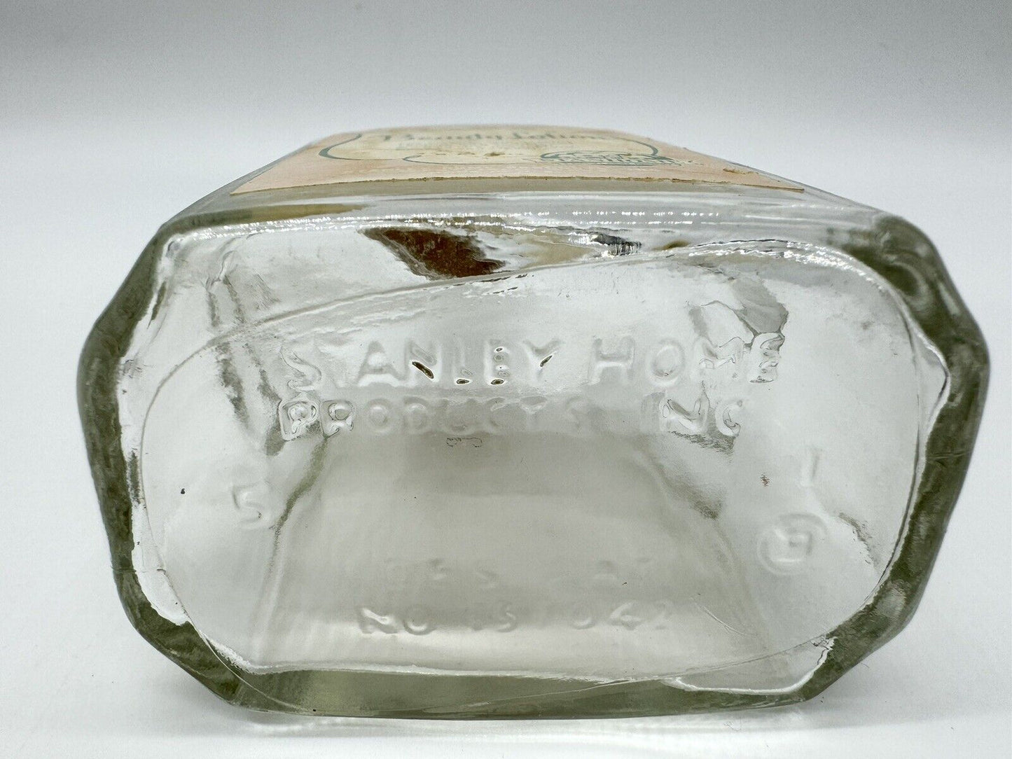 RARE Antique Glass Beauty Lotion Bottle ~ STANLEY HOME PRODUCTS, INC ~ VGT