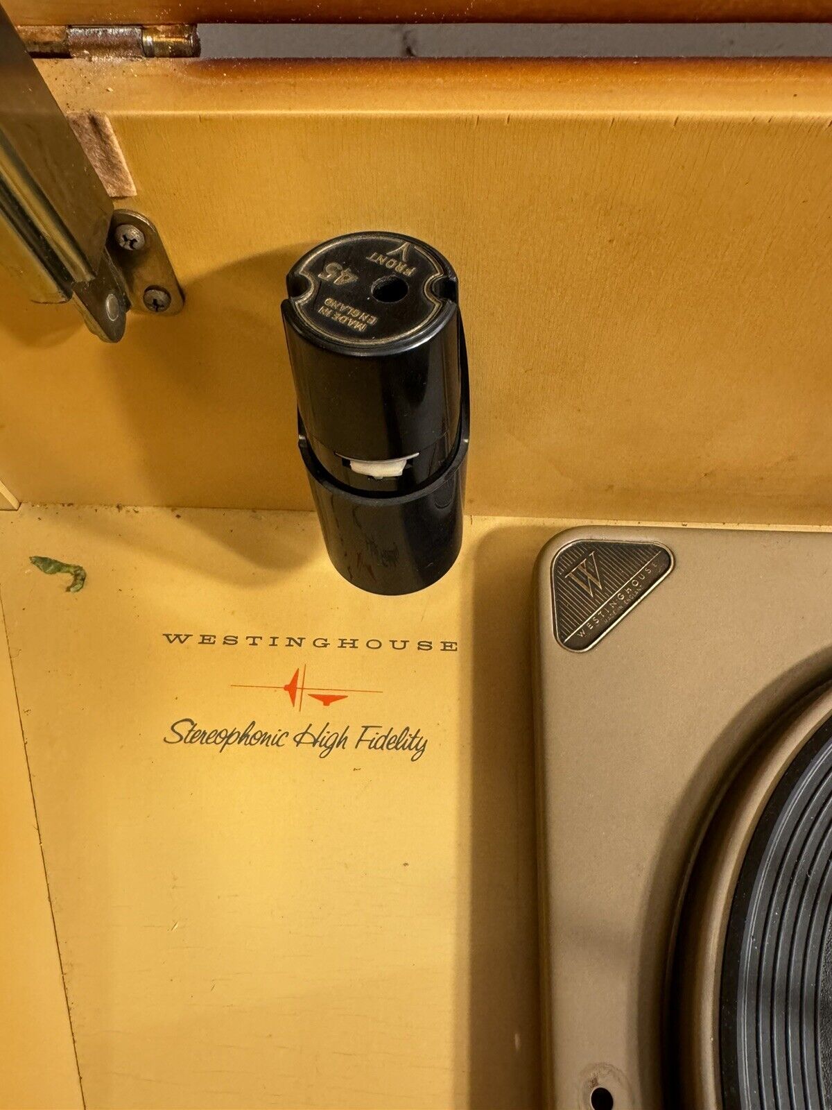 50s WORKING Mid Century Westinghouse Record Player Turntable Diamond VFRN