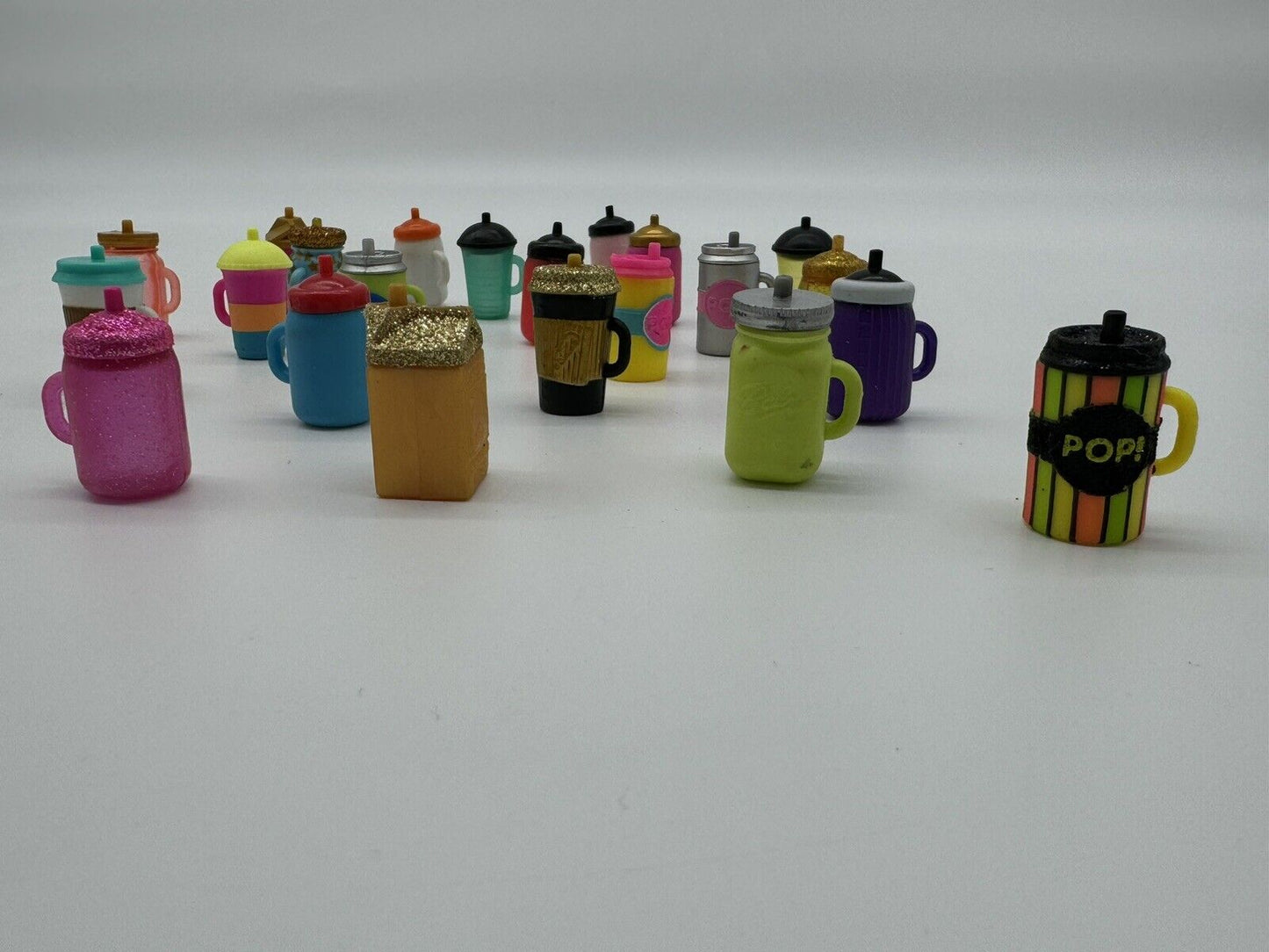 Lot of 22 OMG LOL Surprise Doll Accessories Drinking Cup Mug Bottles