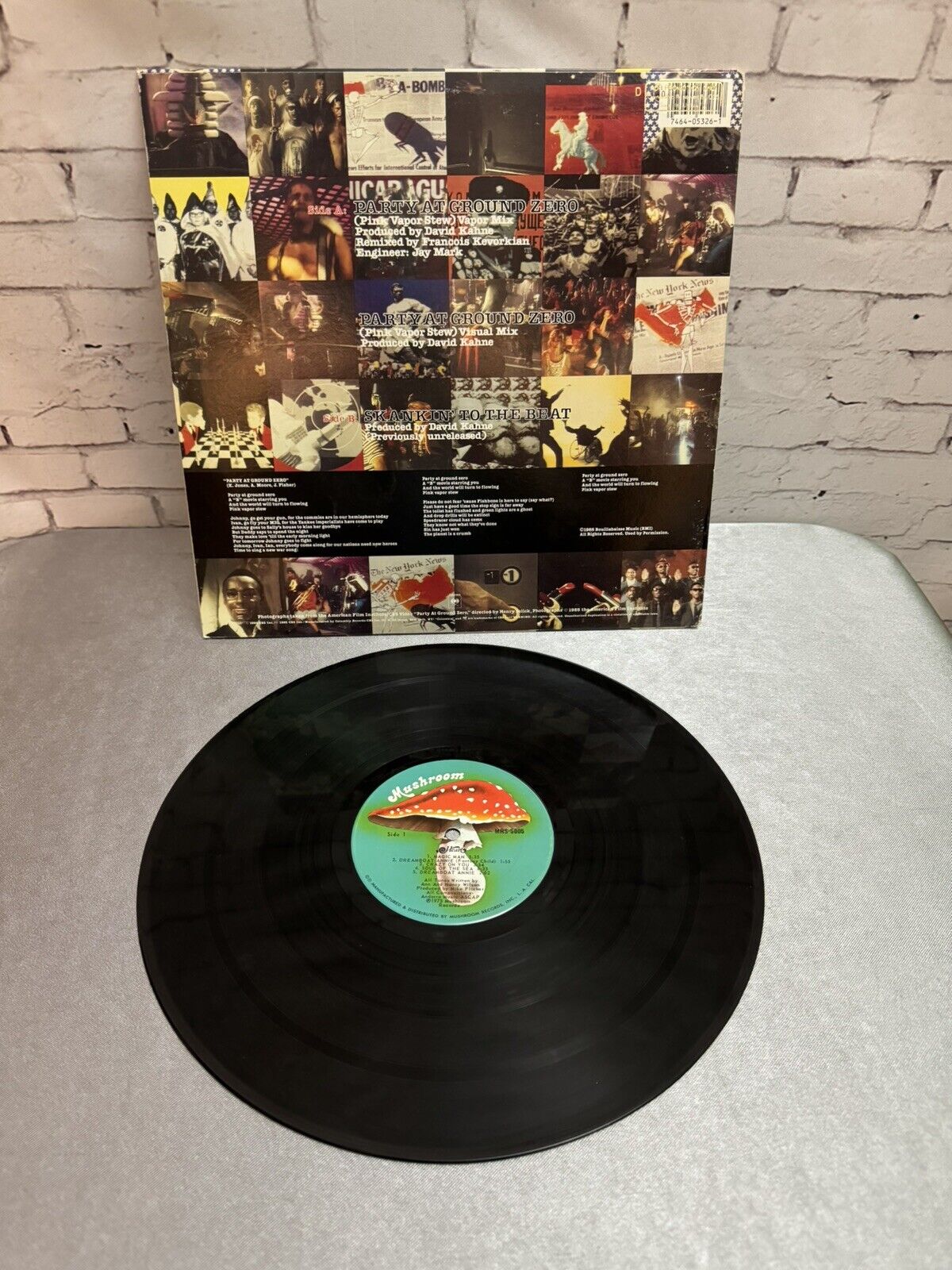 vinyl record FISHBONE Party at Ground Zero pink vapor COLUMBIA 1985 44-05326 EX
