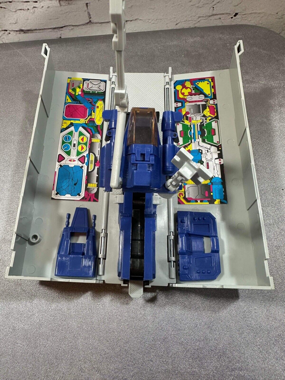 Vintage Transformers G2 1992 Rare Gray Trailer Optimus Prime - Incomplete VTY