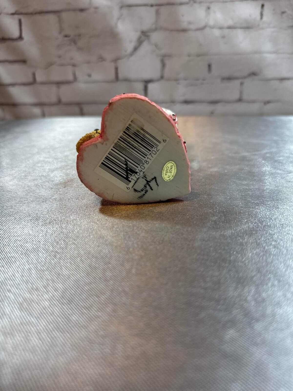 Home Interiors Figurine Americana Bear “Be Mine” Valentines Day Collectible VCFG