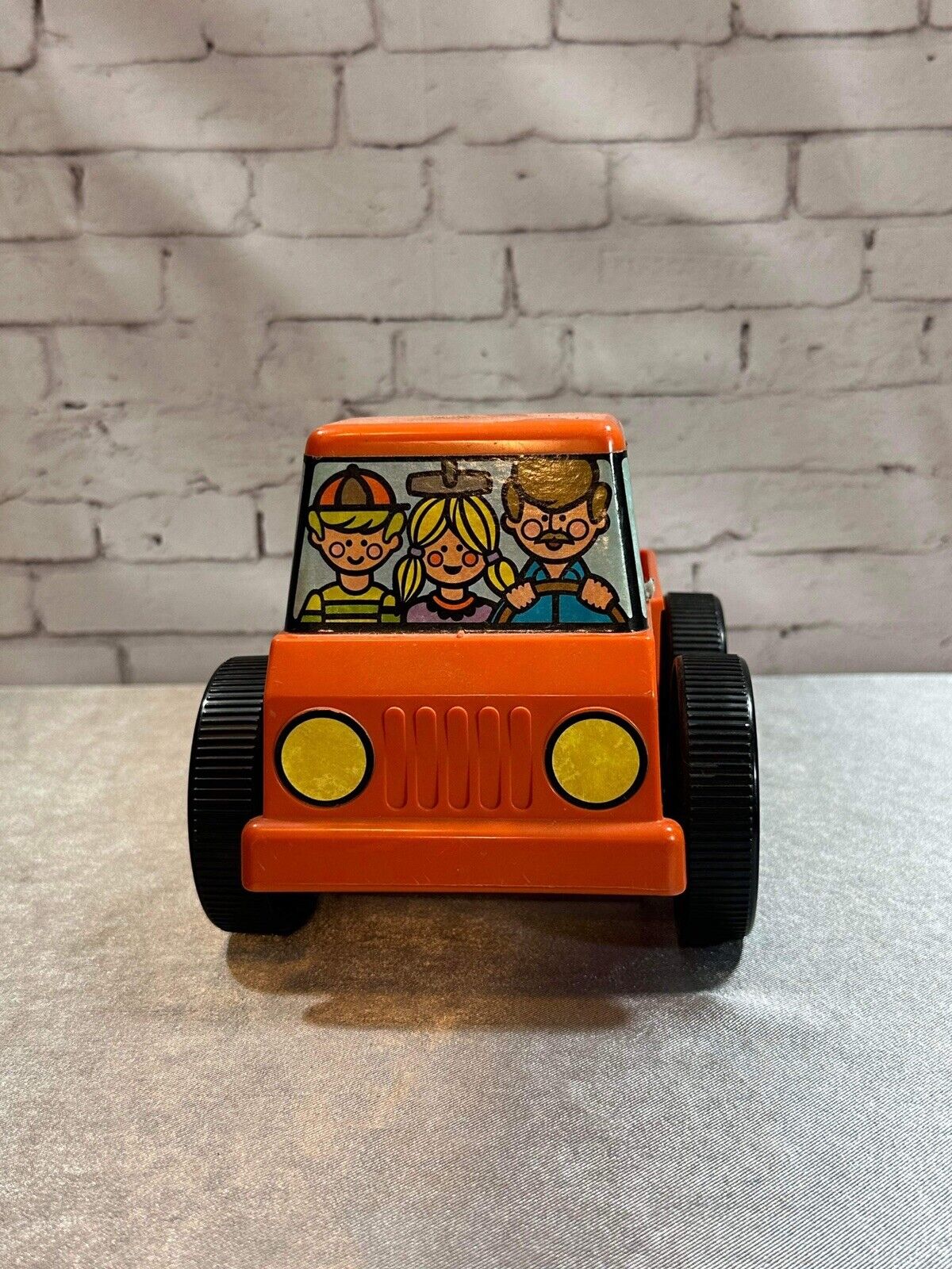 Vintage Orange Tupperware Tupper Toys Pick-Em-Up Truck #1342 Toy Car VTY