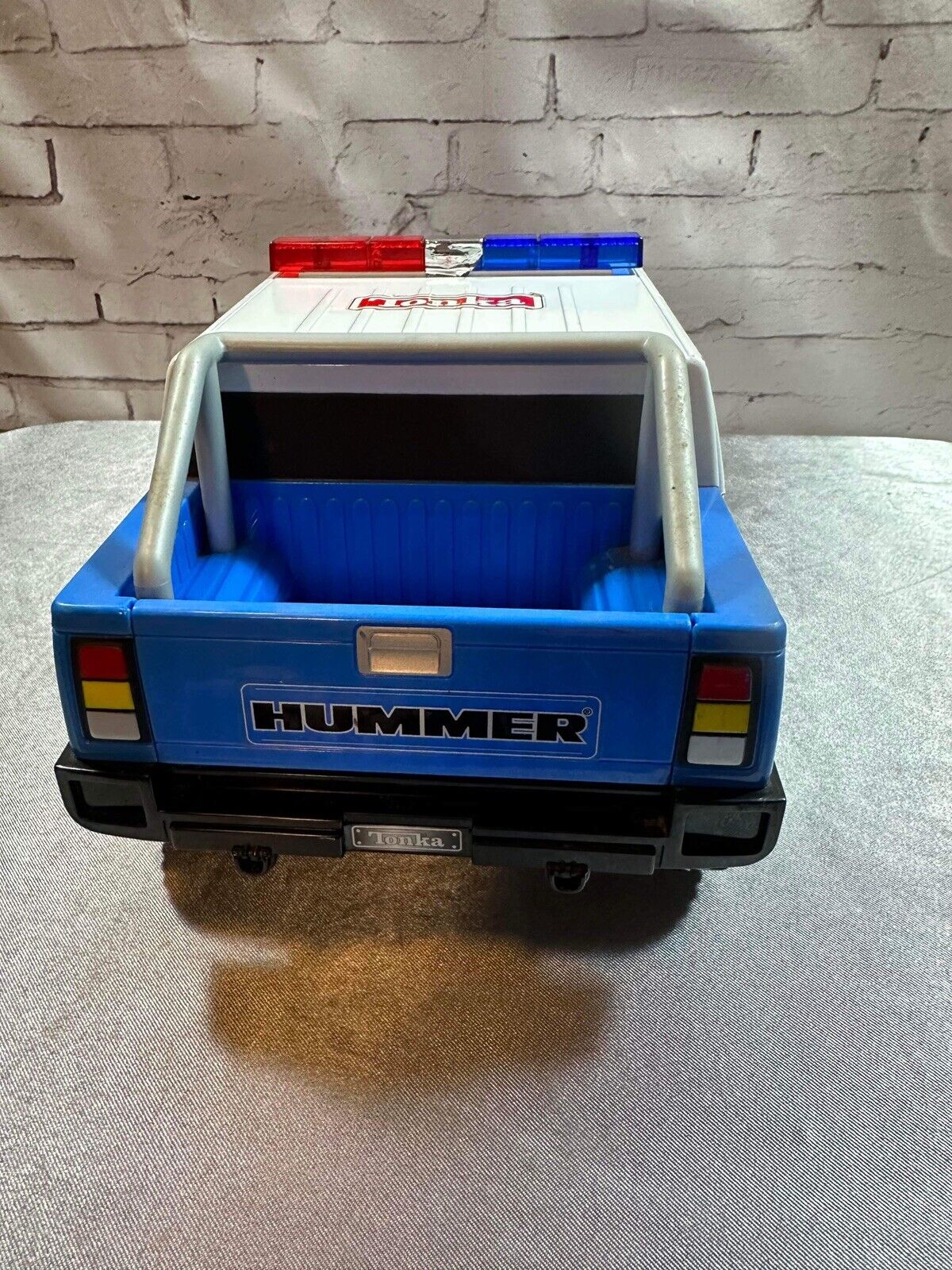 13-1/2" Tonka Police H2 Hummer Hasbro 2004 Rare Early Model *WORKING* VTY