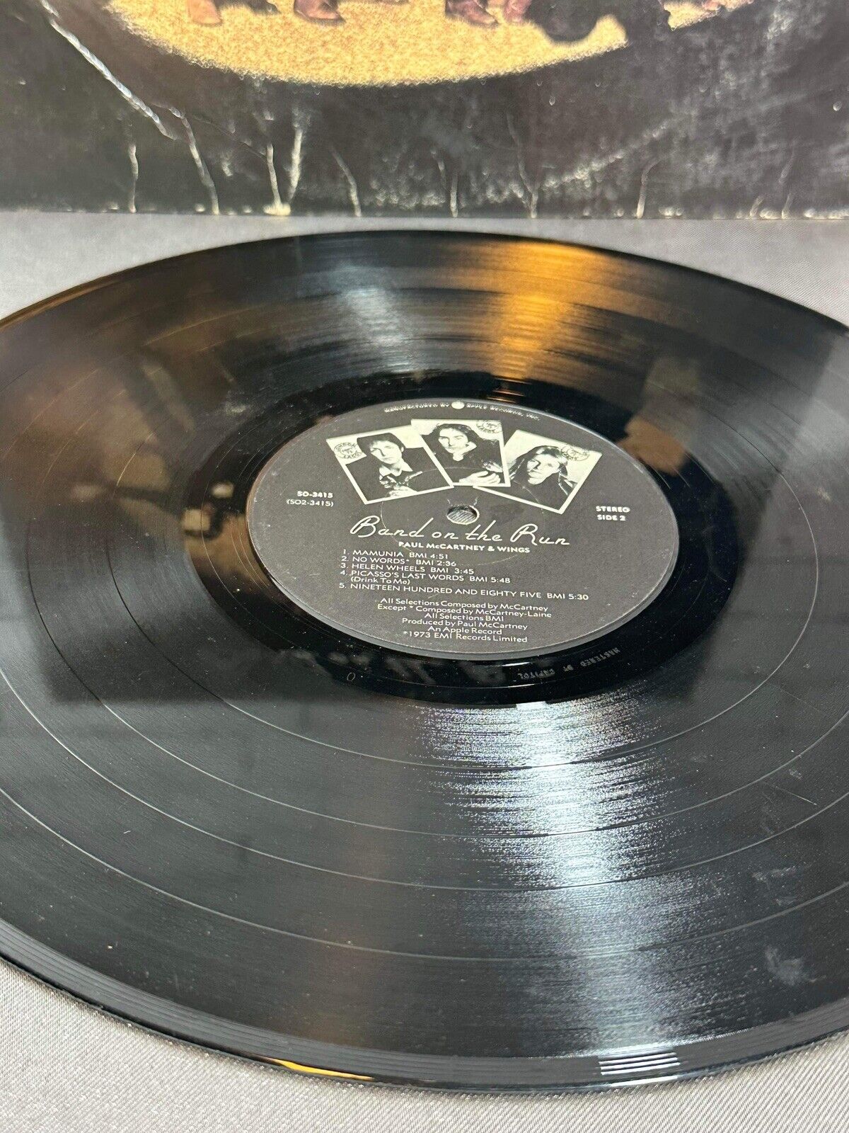 Band on the Run Wings Lp Album Record 33 Paul McCartney Vinyl