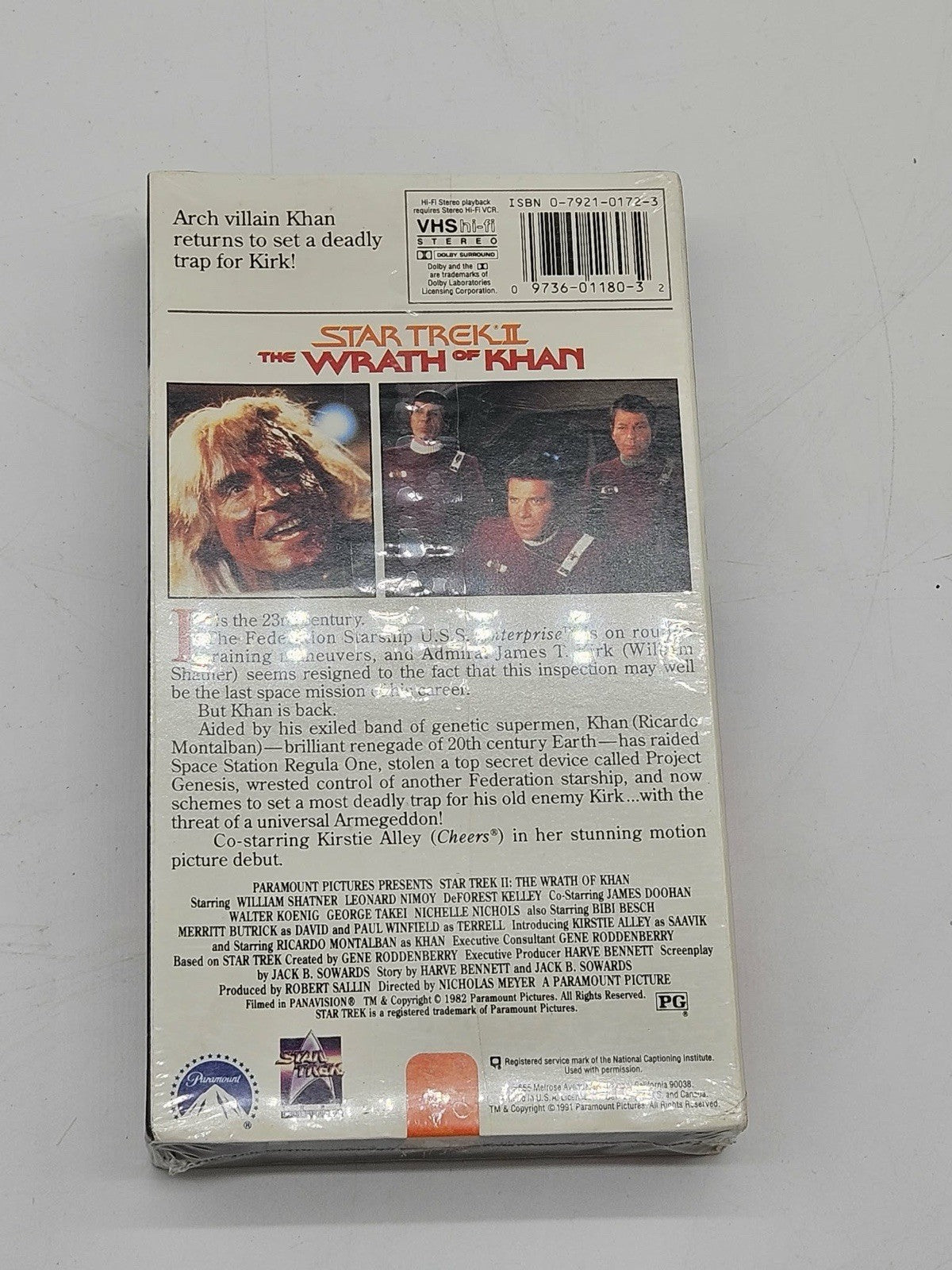 Star Trek II The Wrath of Khan VHS SEALED Paramount Shatner Nimoy