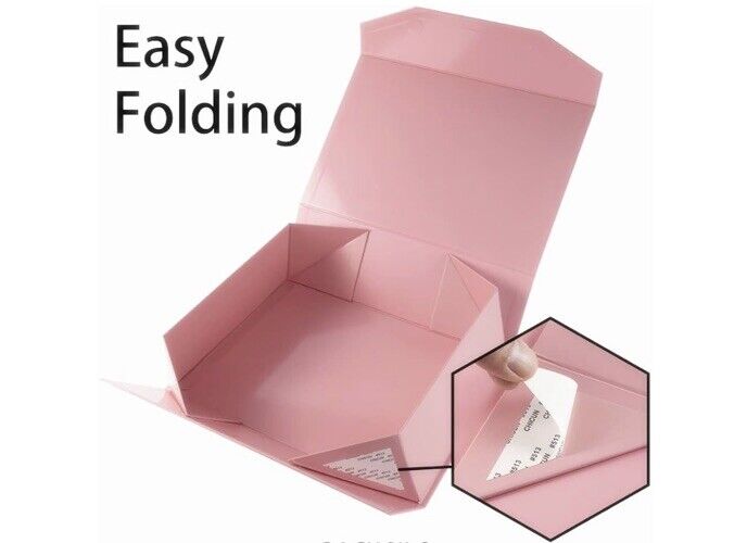 6 Gift Boxes 13.5X9X4.1 Large Gift Boxes w/ Magnetic Closer ~ Glossy Pink