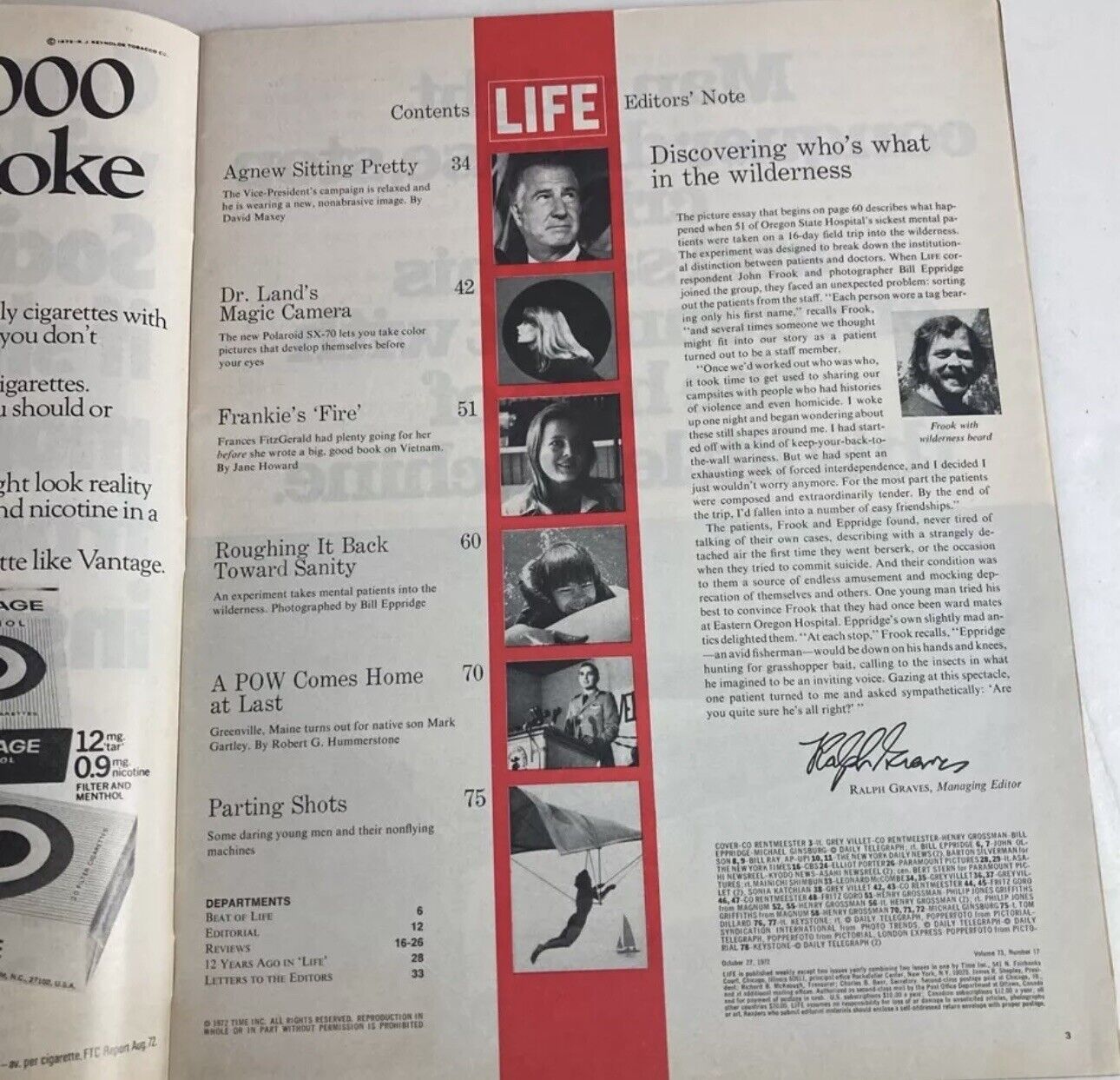 VTG Life Magazine October 27 1972 Dr. Edwin Land and His Magic Camera