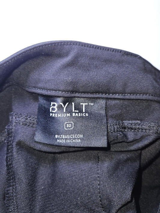 Bylt Kinetic Pants Mens M Charcoal Gray Basics Athletic Performance Golf Chino