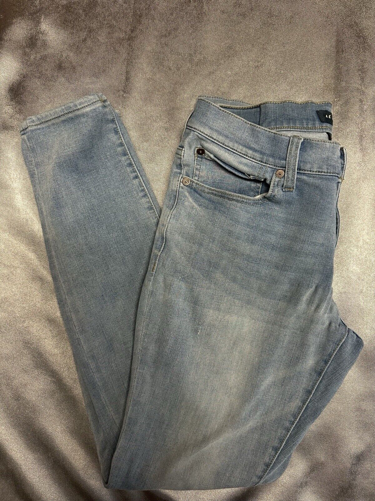 Aeropostale Mens Flex Effects Super Skinny Stretch Blue Jeans 30/32 MCLTH 001