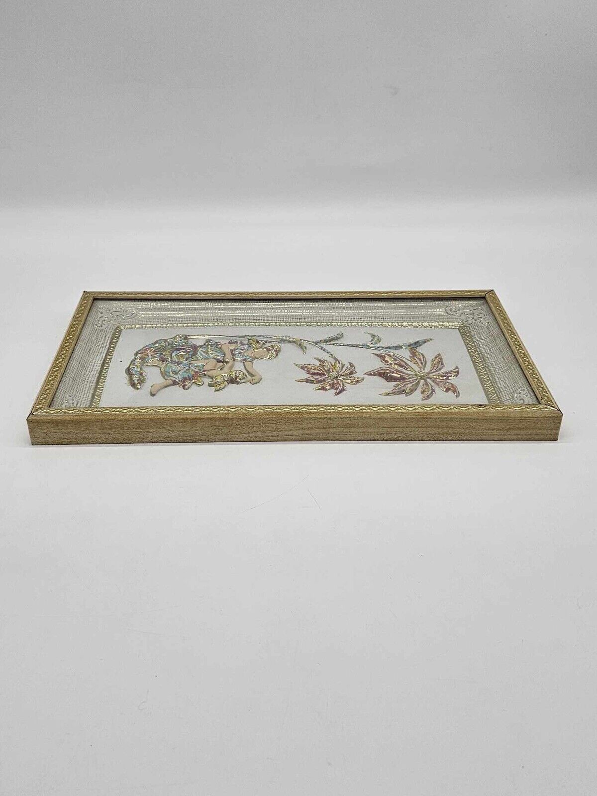 2 Vintage Metalcraft 4 Seasons Framed 3D MCM Pictures Art - NO. 7025