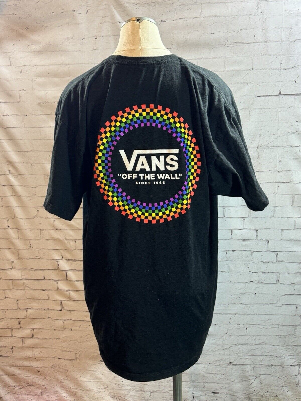 SZ XL Vans Off the Wall Since 1966 Black Classic Fit T-Shirt MCLTH 001
