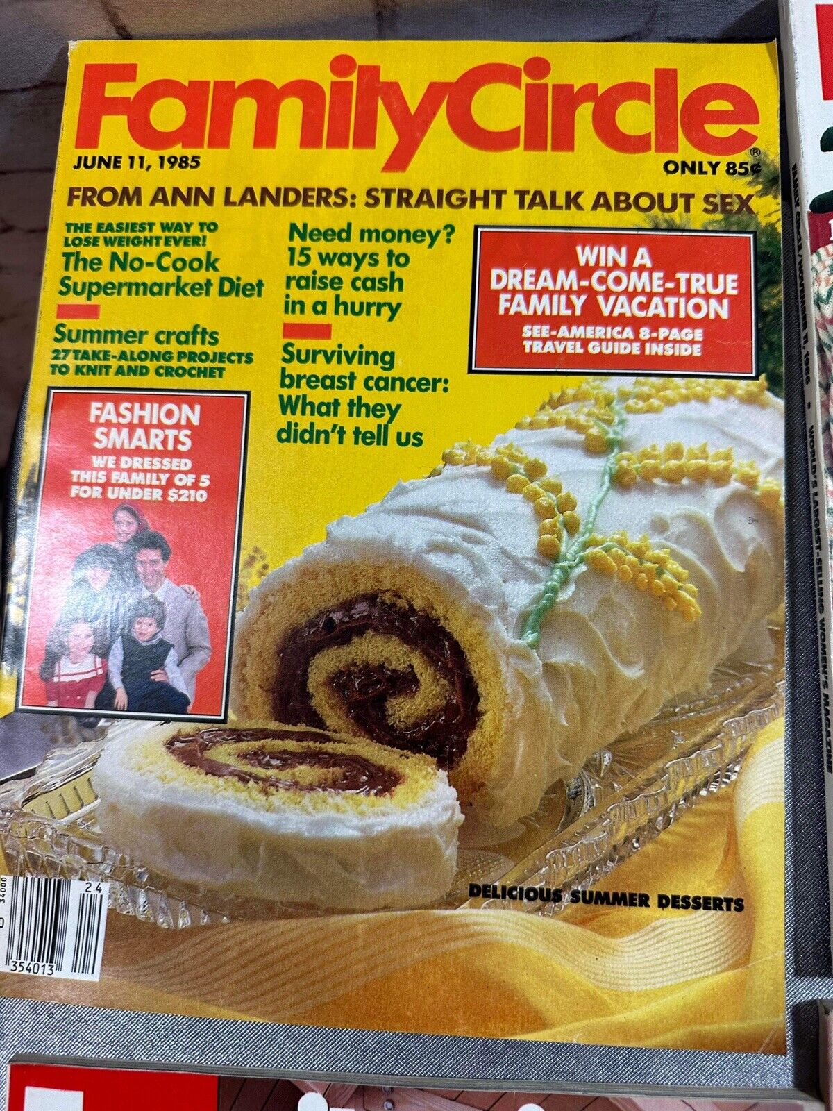 Family Circle magazine lot - Early 1980's lot of 6 - Vintage Back Issue