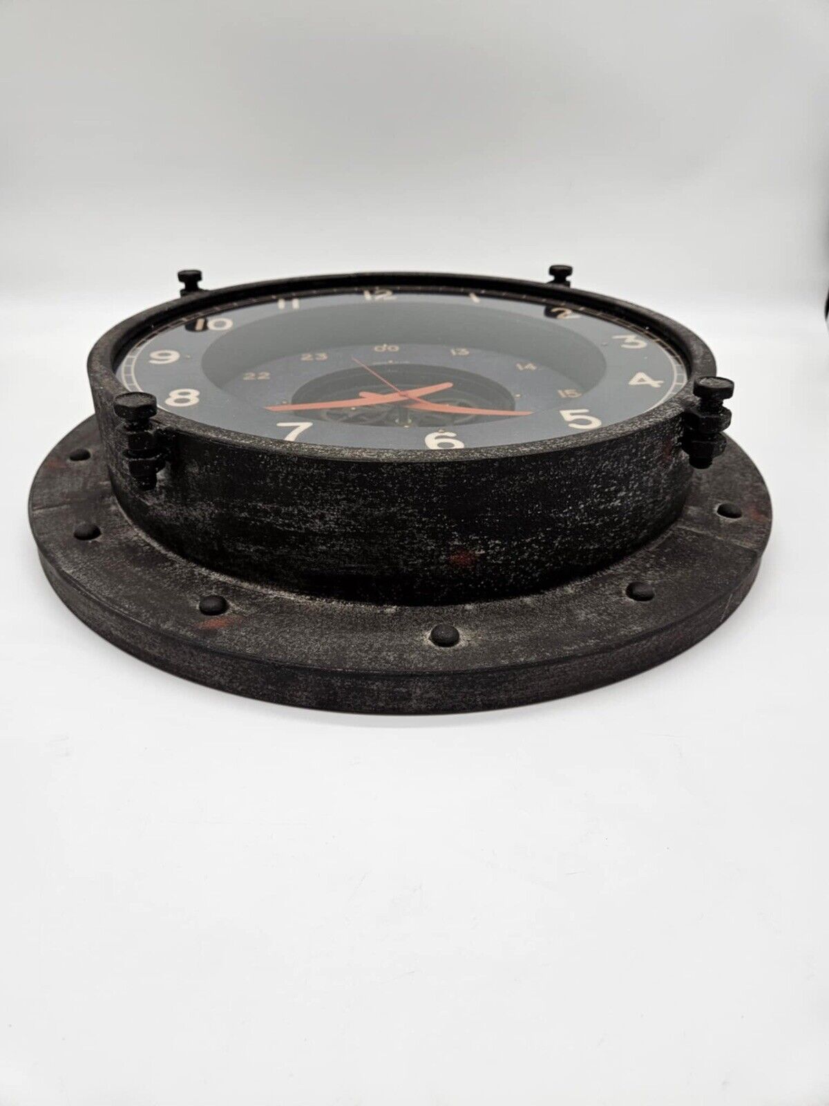 Vintage Military Themed Control Room Wall Clock