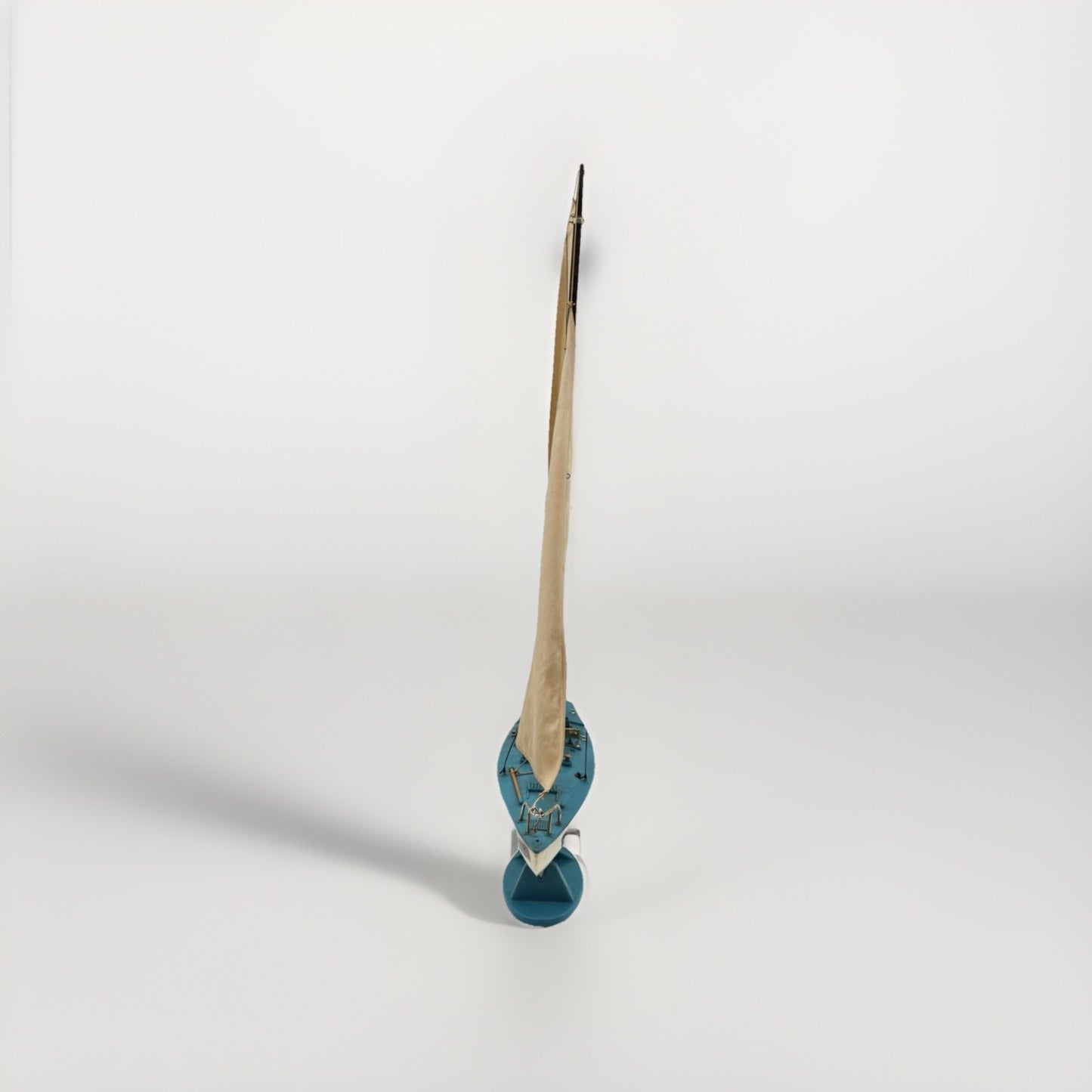 Vintage Collectable Don Q Rum Runner Yacht?? on Stand Sailing Boat Maritime