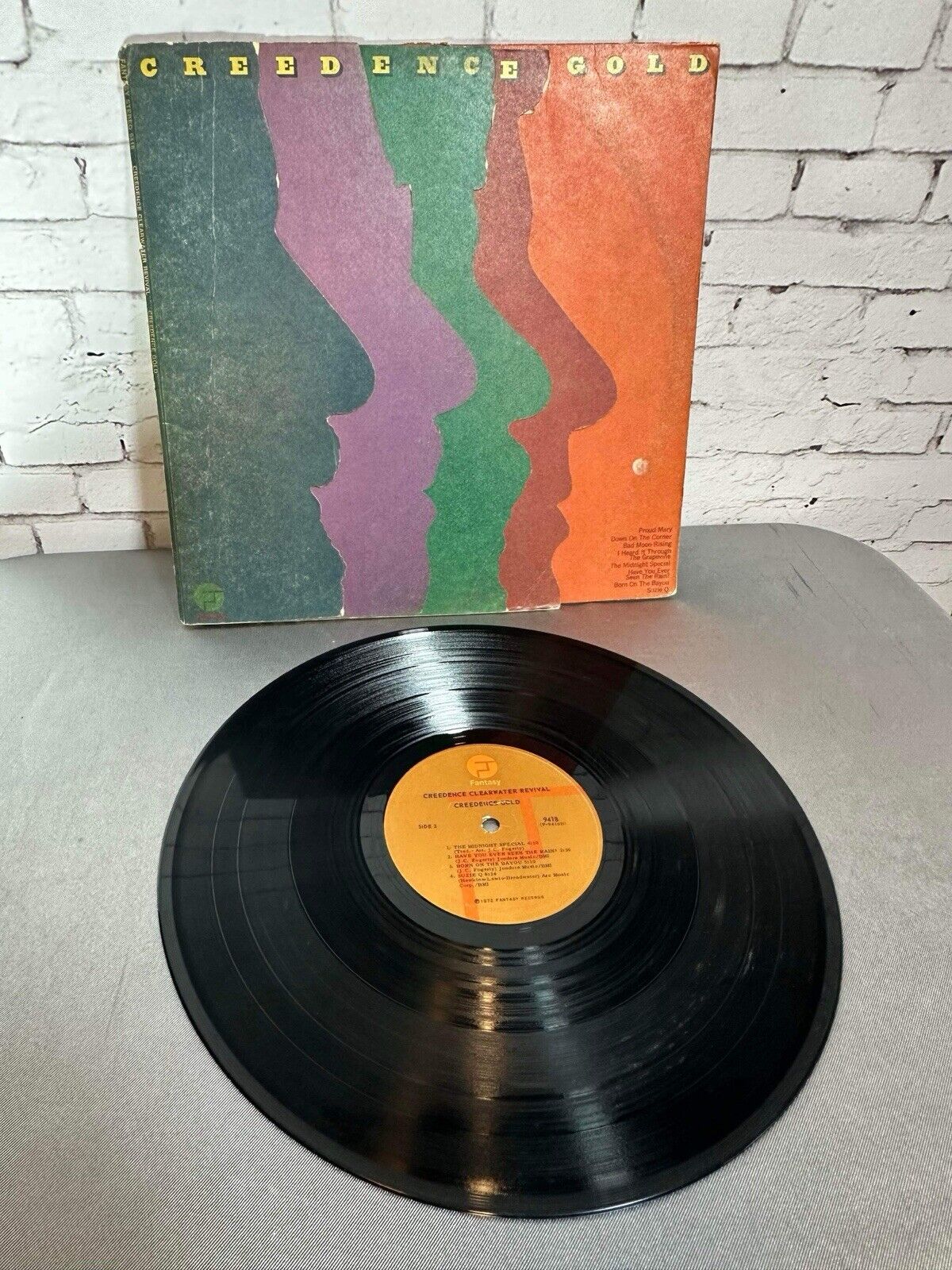 Creedence Clearwater Revival Gold Vinyl Record LP FANT-9418 VG++ UC