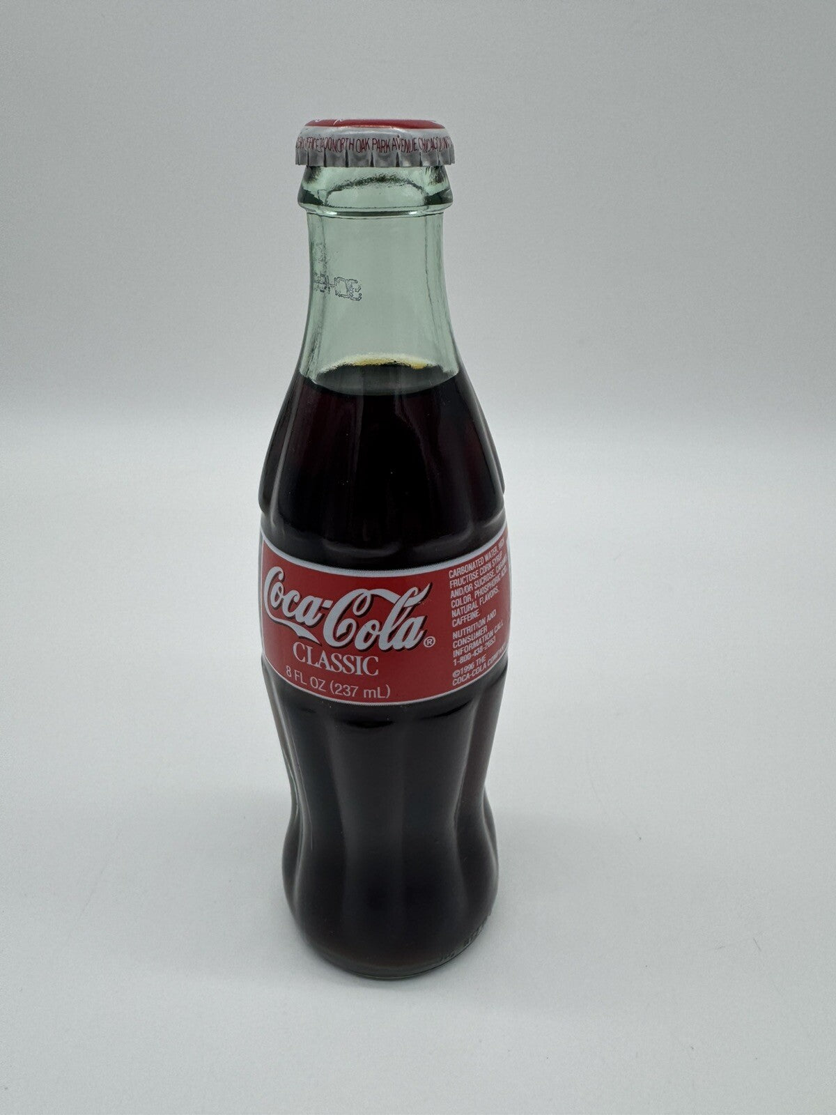 1998 COCA - COLA RACING FAMILY #18 BOBBY LABONTE 8 OZ GLASS COCA COLA BOTTLE