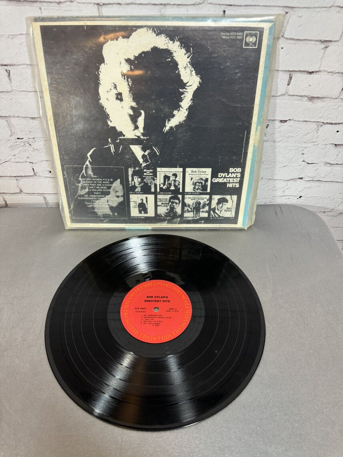 Bob Dylan - Greatest Hits - KCS 9463 Columbia - Vinyl Record LP - 1970 Plastic