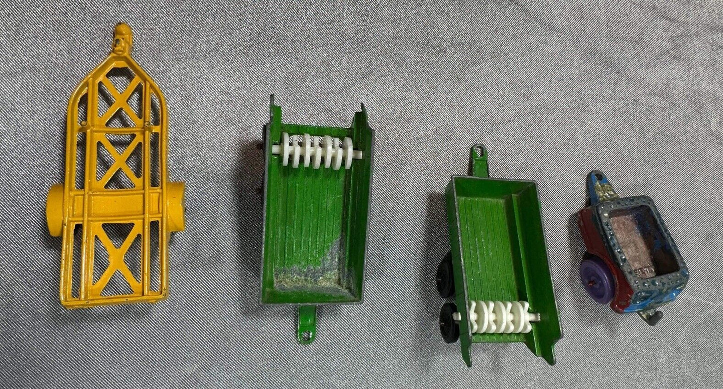 VTG TOOTSIE FARM IMPLEMENTS. Hay Wagon And More. Playset. VTY