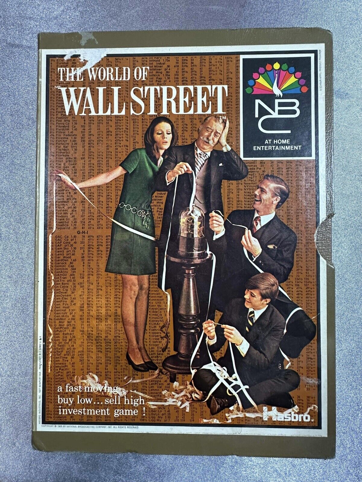 The World of Wall Street Game Hasbro 1969 NBC NEW Bookshelf Game VGM