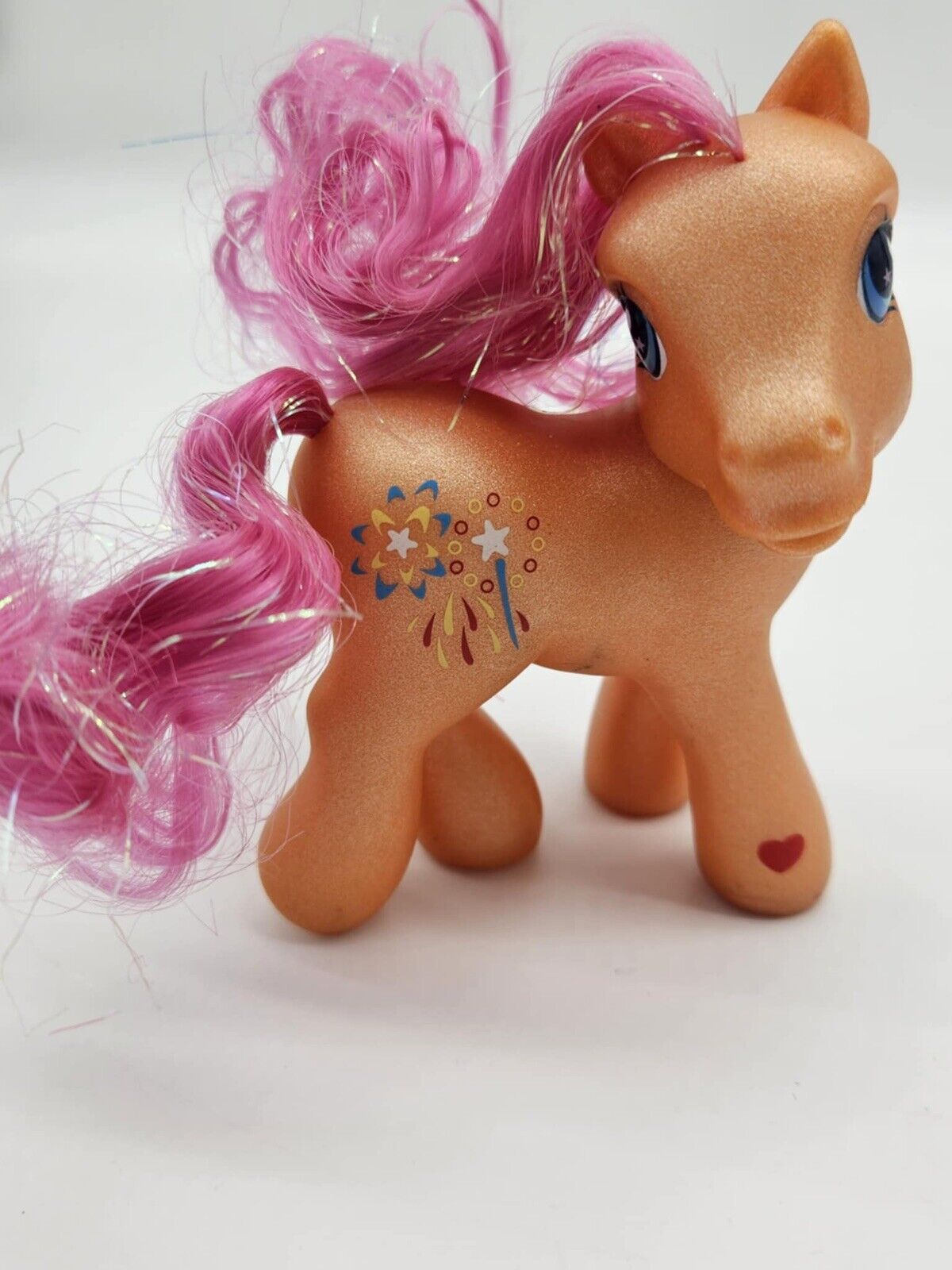 My Little Pony Sparkleworks MLP G3 Orange and Pink with Fireworks MLP