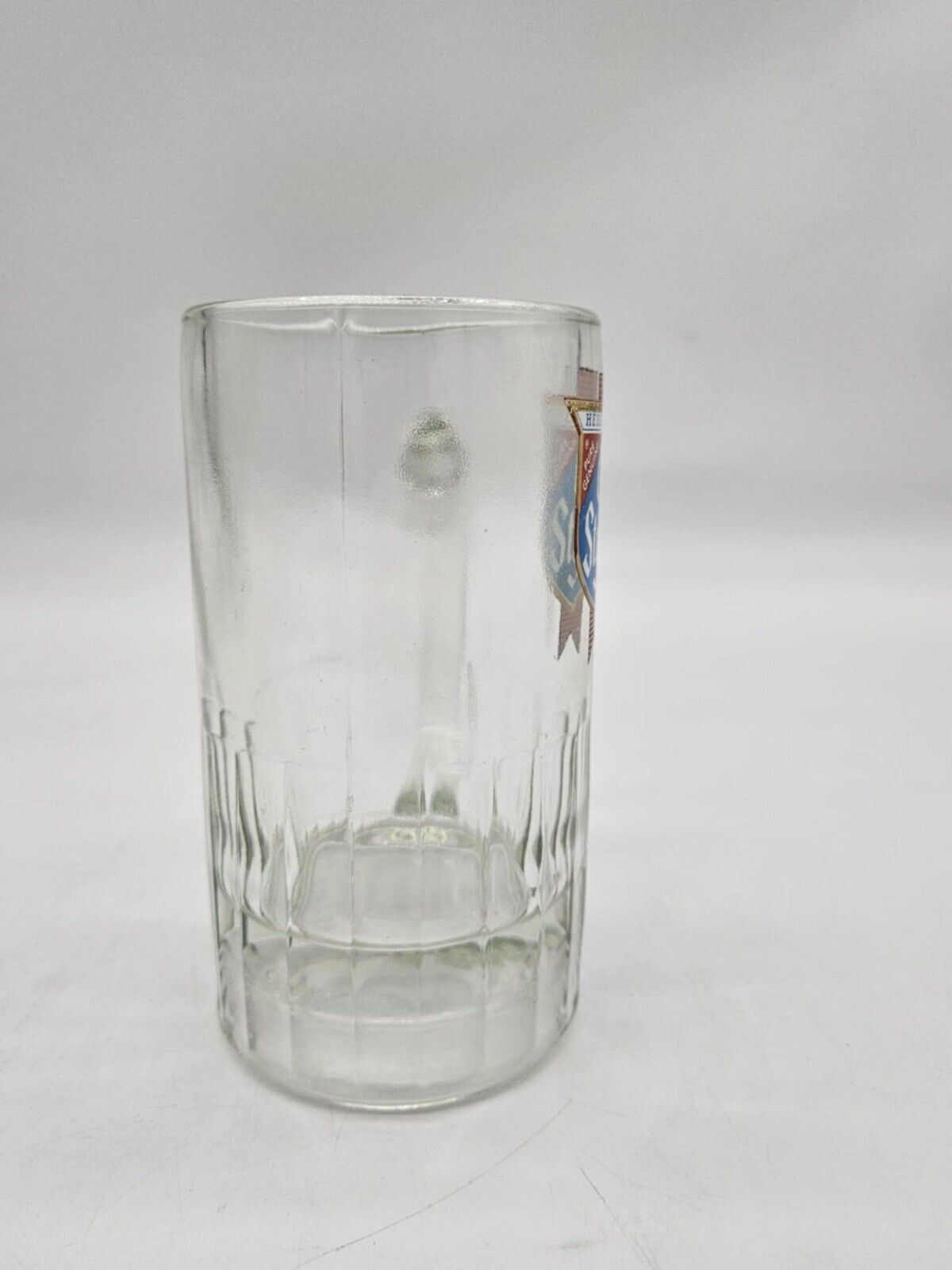 Vintage OLD STYLE Heilemans Pure Genuine Heavy Glass Beer Mug