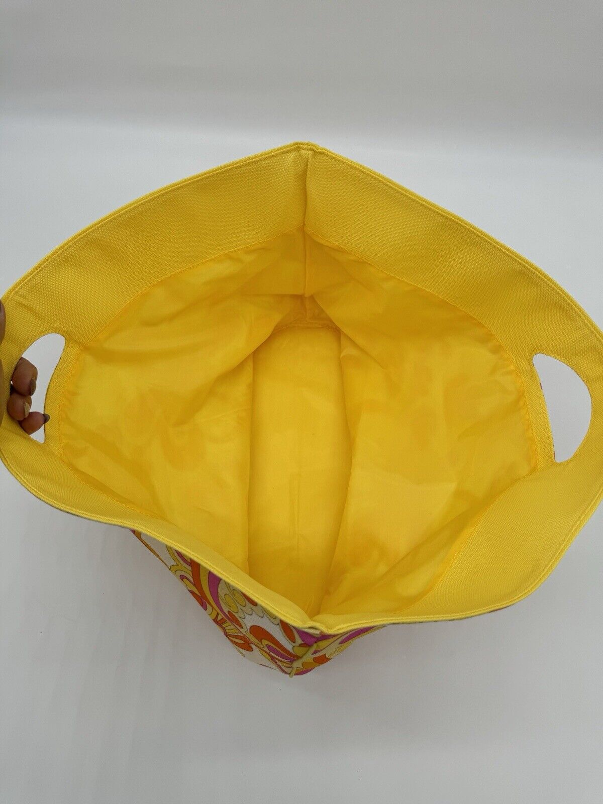 CUTE!! Clinique  Super 1960s psychedelic Flower Paisley  Large Tote