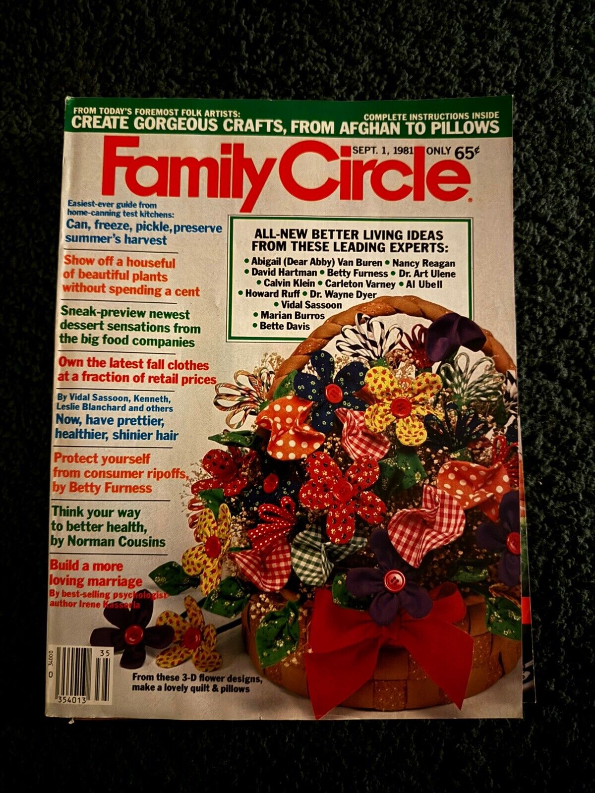 Family Circle magazine lot - Early 1980's lot of 6 - Vintage Back Issue