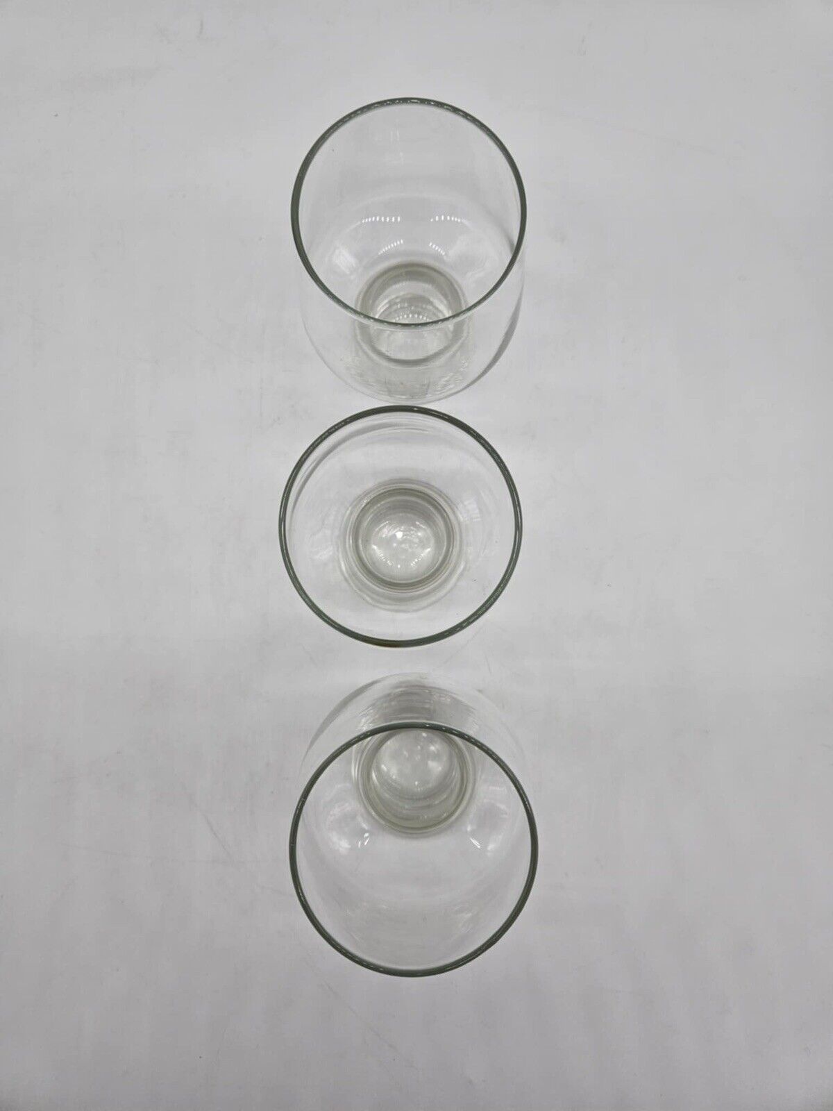 Vintage Set of 3 Libbey “Accent Steiner” Hollow-Stemmed Beer/Pint Glasses
