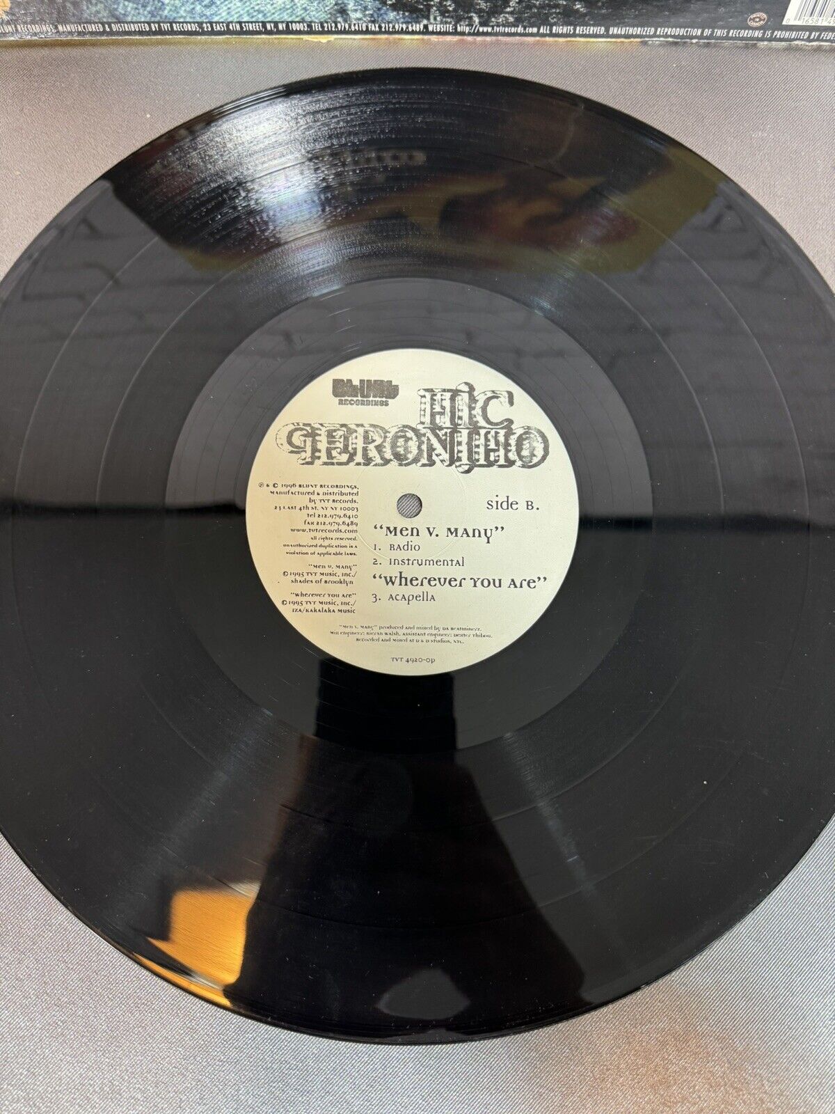 Mic Geronimo Wherever You Are 12” Vinyl Hip Hop Single 1996 Z