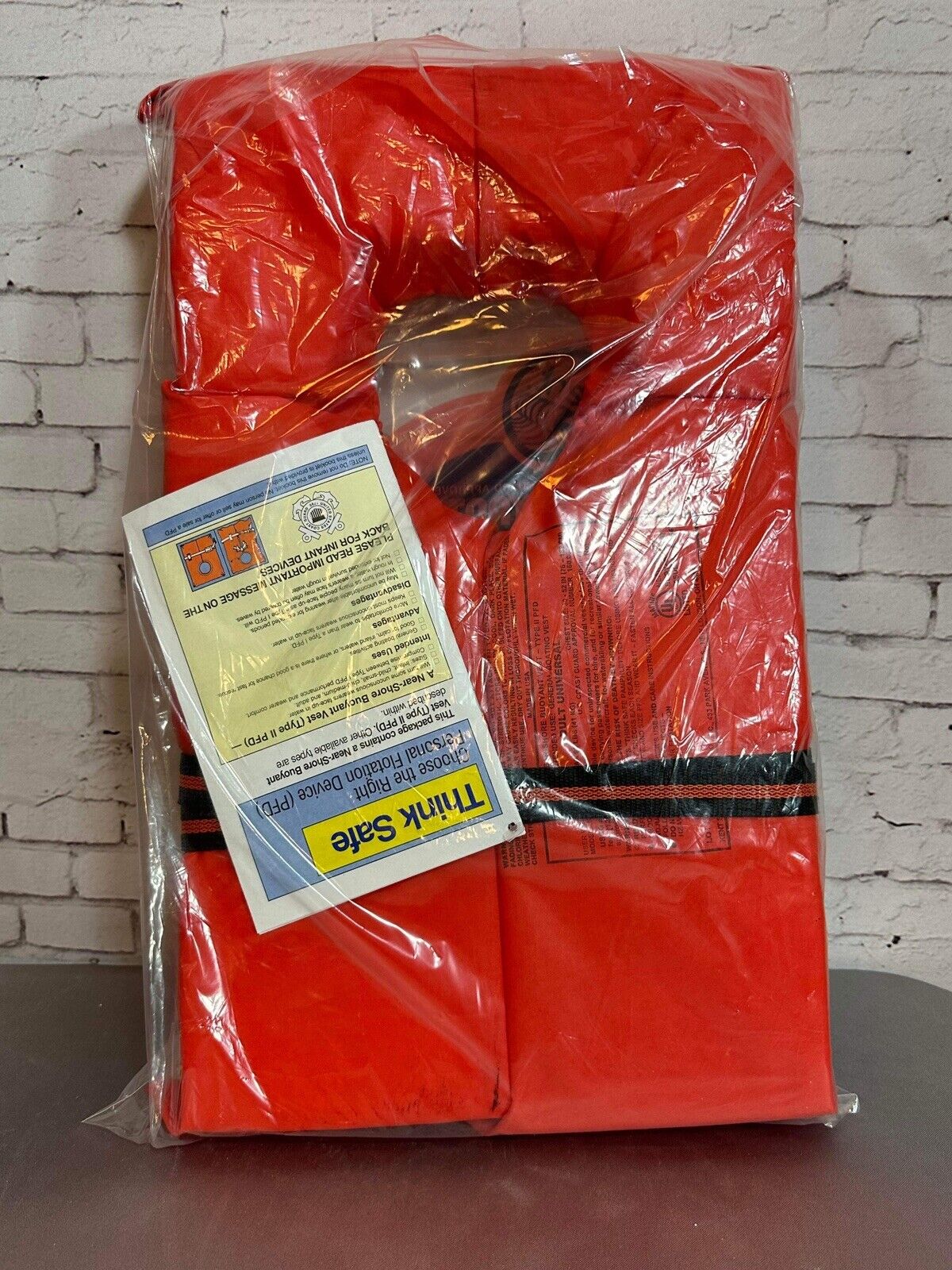 VGT NEW Bouyant Life Vest Orange in lot U.S. Coast Guard Approved. Type 2 MISC