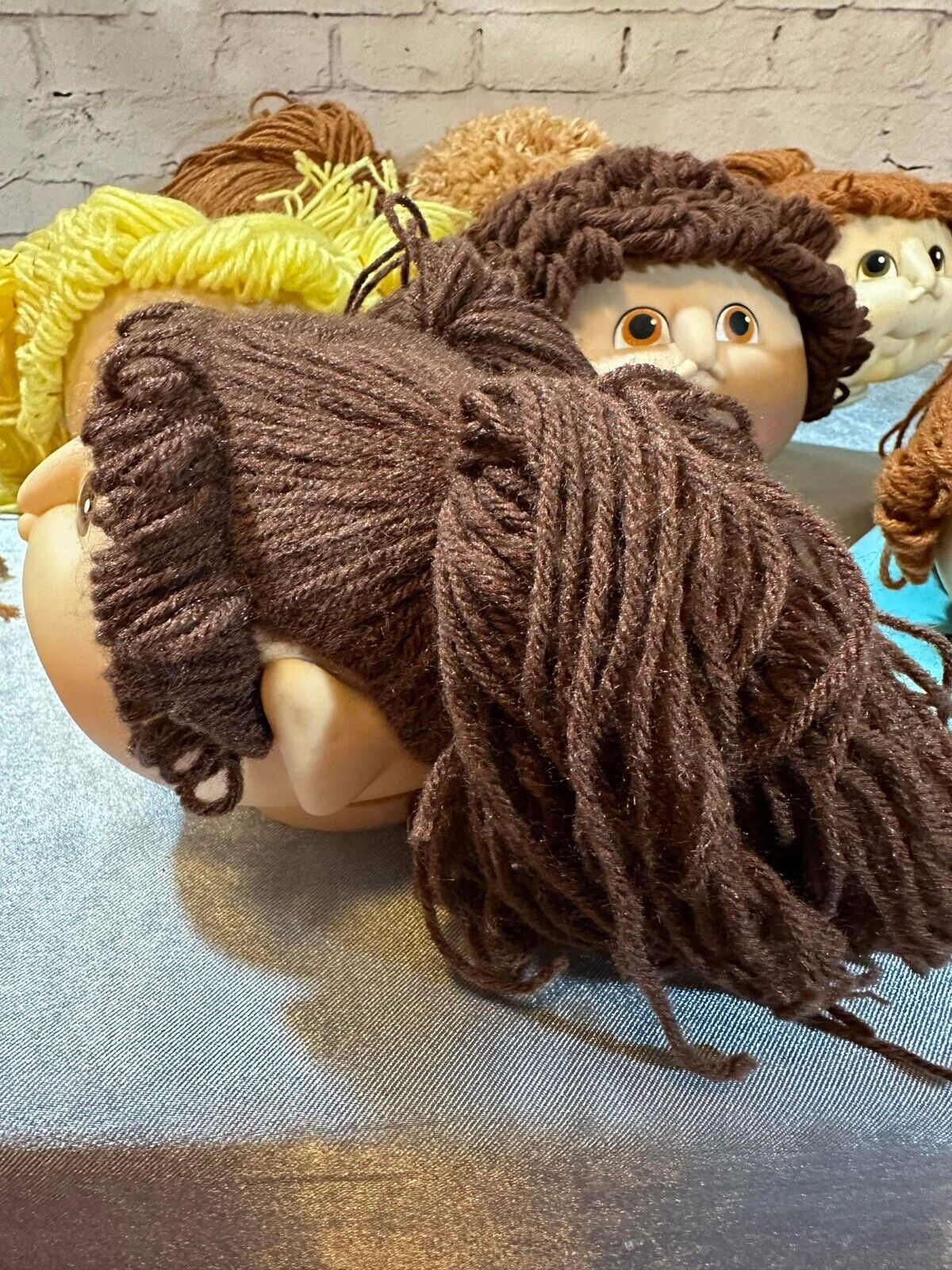 LOT of CABBAGE PATCH KID - BABY DOLL HEADS - 4.5 INCH VINTAGE 1984 VCTY