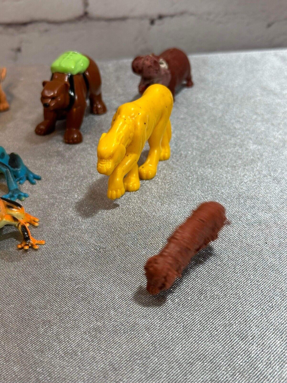 Vintage LOT of 16 Toy Animals 1960s 1970s 1980s VTY