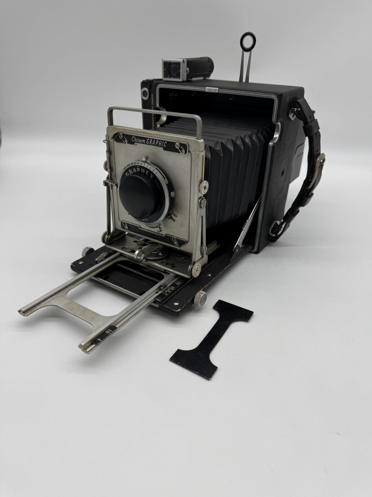 Vtg Graflex Pacemaker Crown Graphic 4 X 5 Press Camera w/ Accessories & Case