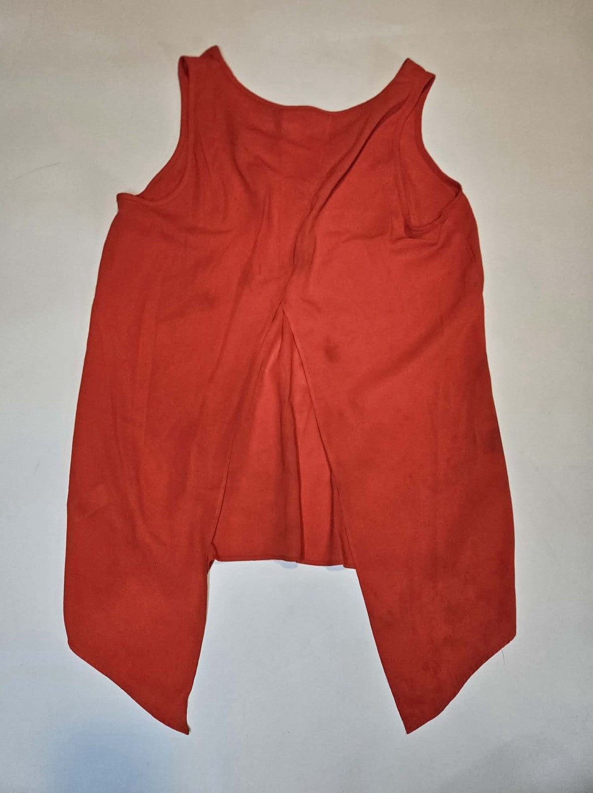 Express Red Split Back Sleeveless Tank Top XS