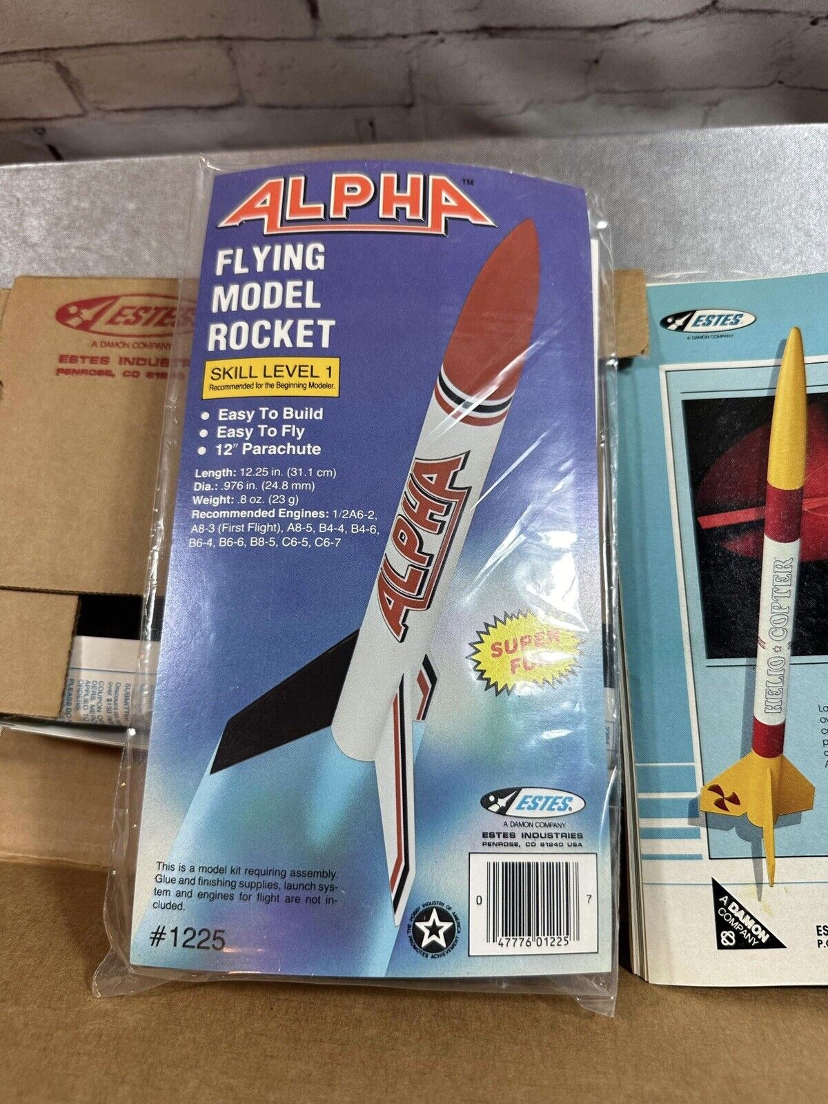 1980s Estes Rocketry Alpha Flying Rocket Model *NEW IN BOX* Vintage Kits