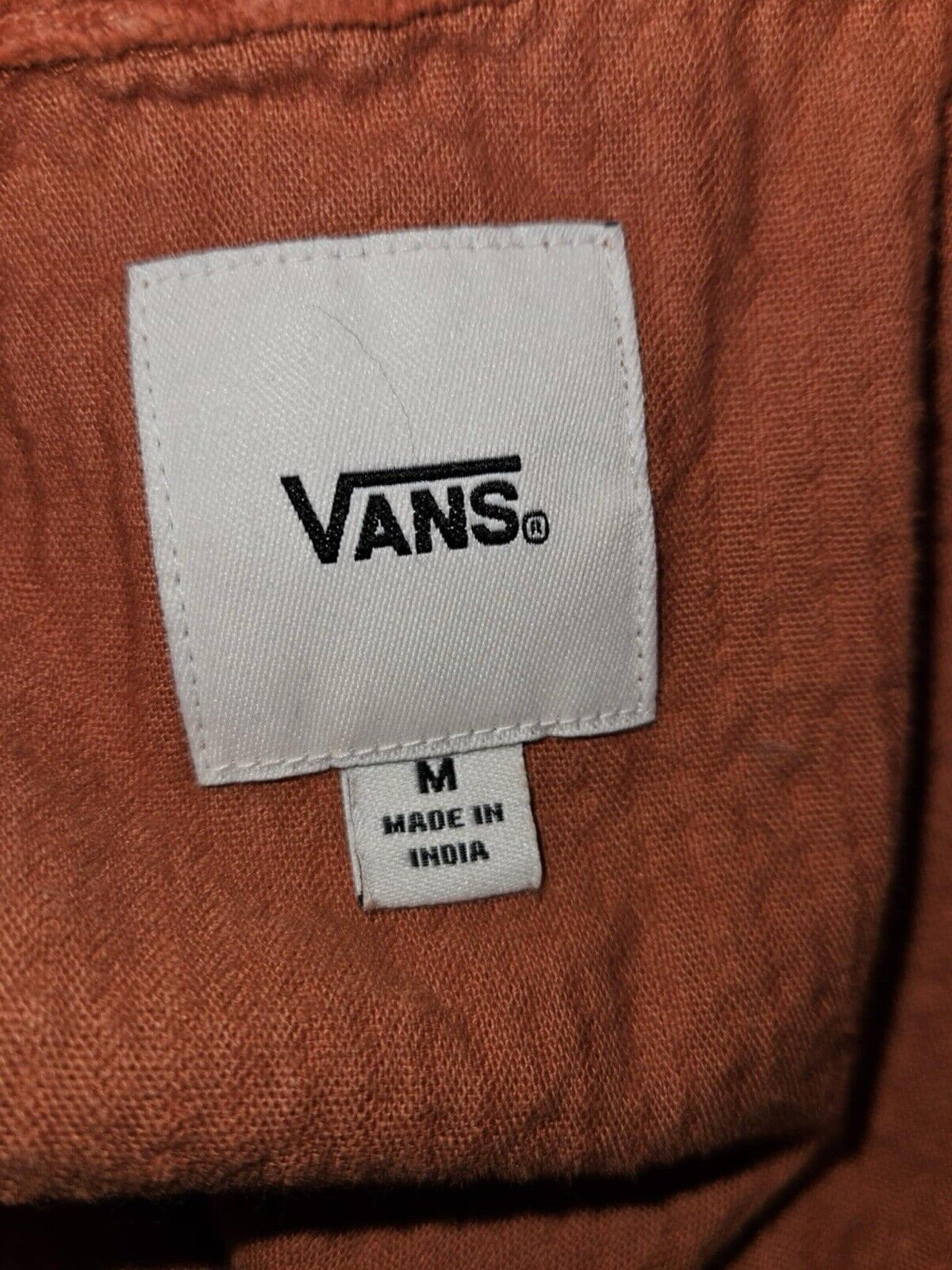 Vans Corduroy Crop Shirt SZ M Jacket Boxy Ribbed Button Front Top