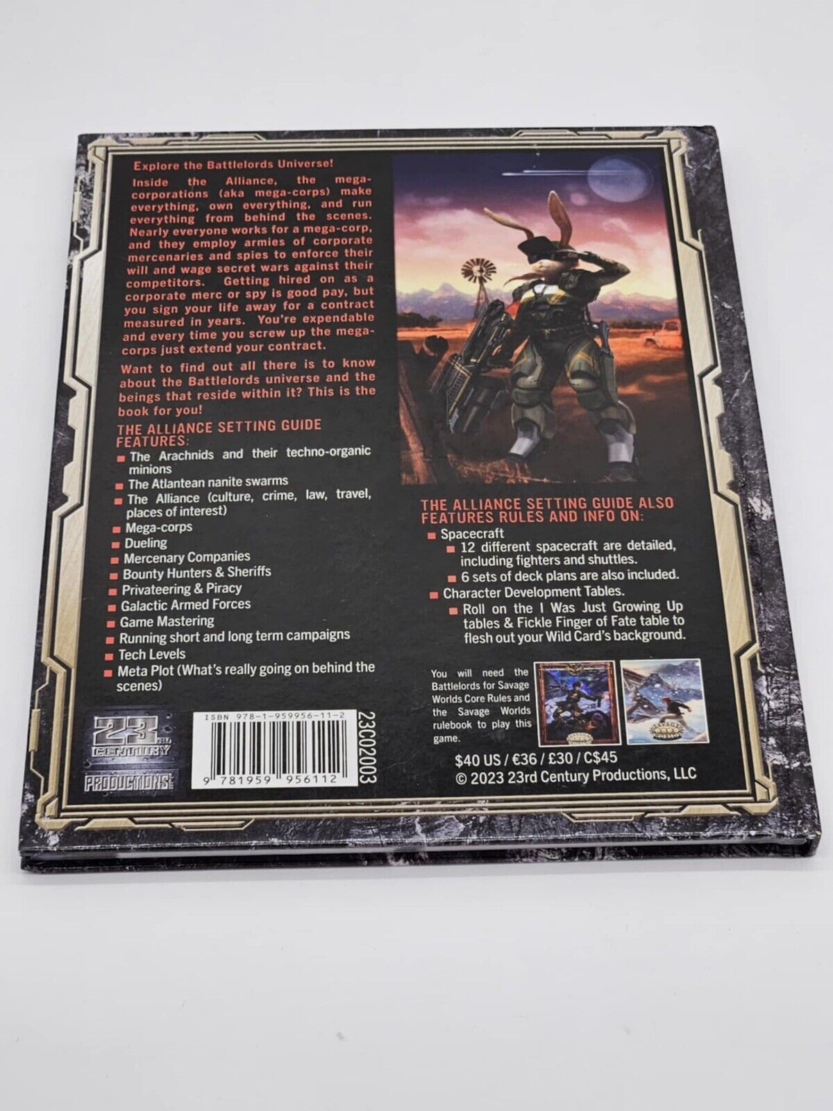 Battlelords of the 23rd Century for Savage Worlds: The Alliance Setting Guide