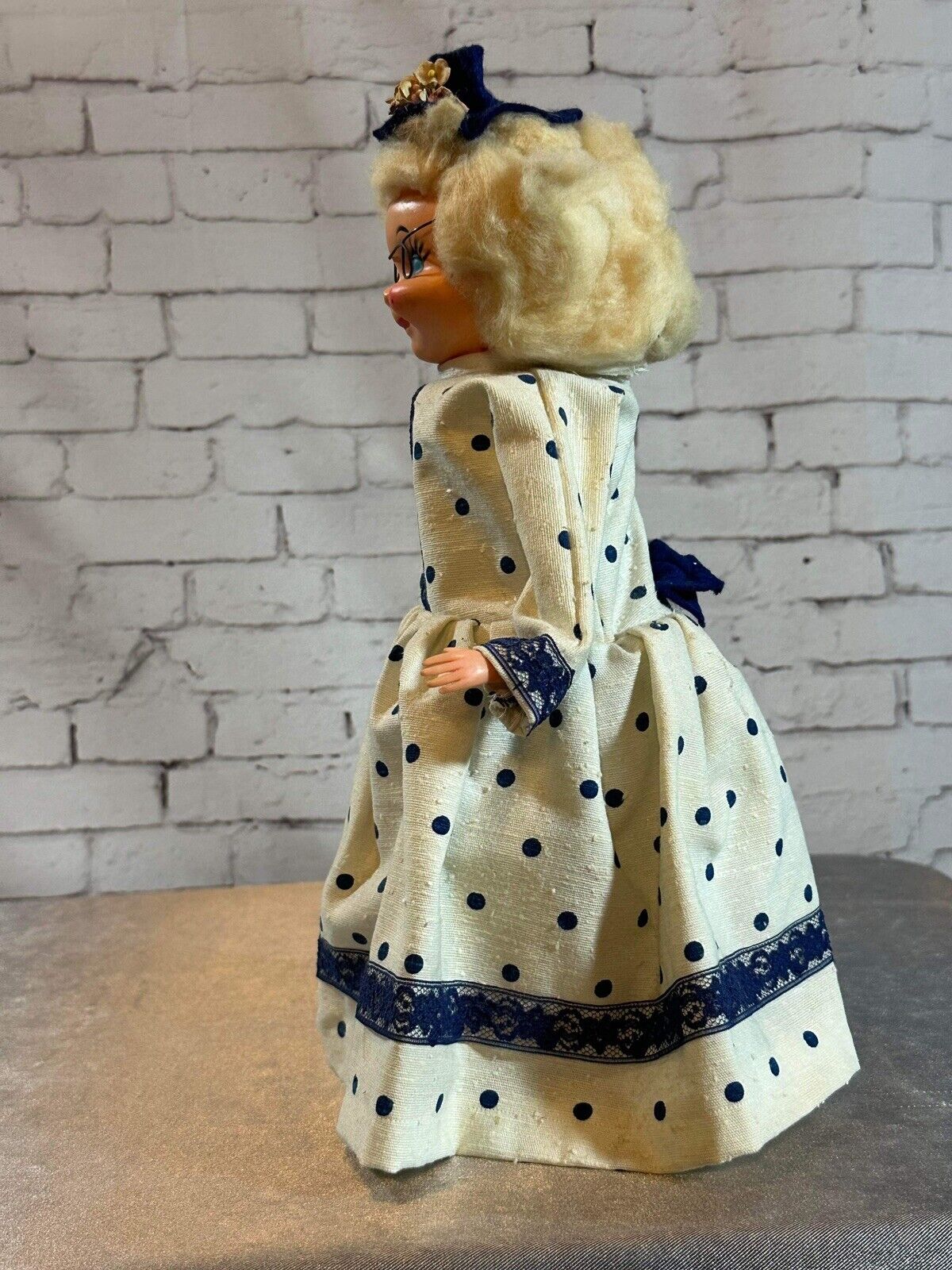 Vintage Hand Crafted Detergent DISH SOAP BOTTLE DOLL Doorstop grandma TNO