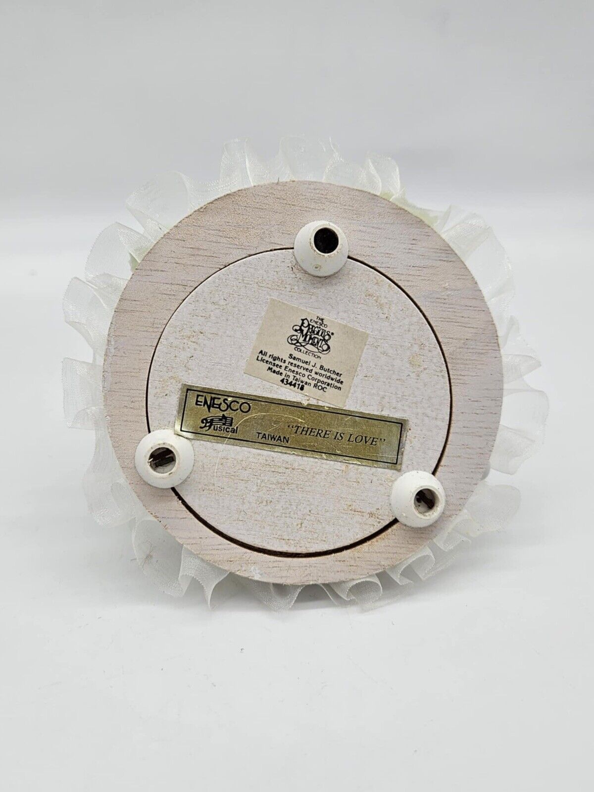 Vintage Precious Moments Musical Figurine Bride & Groom Wedding Cake Topper 1990